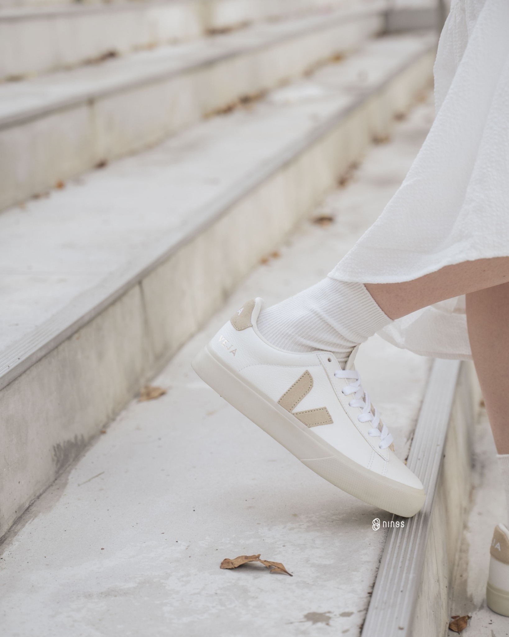 【現貨】VEJA CAMPO LEATHER 白/棕 皮革小白鞋 CP0502920A