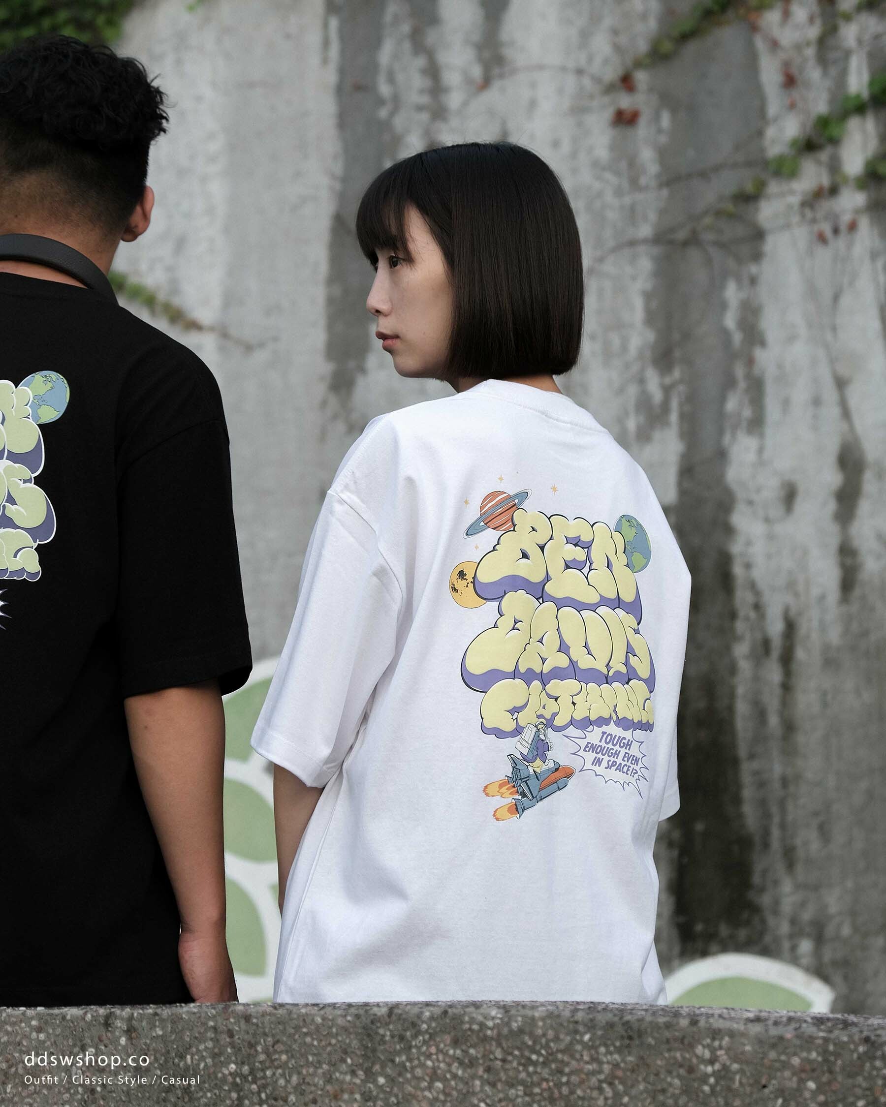 "現貨" Ben Davis "LAUNCH SMOKE TEE"月球 地球 火箭 太空猿人 泡泡字