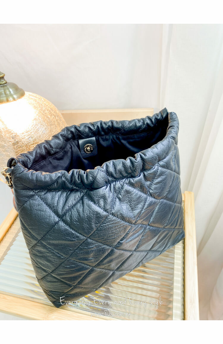 金鏈帶 ‧ 菱格真皮SHOULDER BAG【2218-1014】【不設退換】