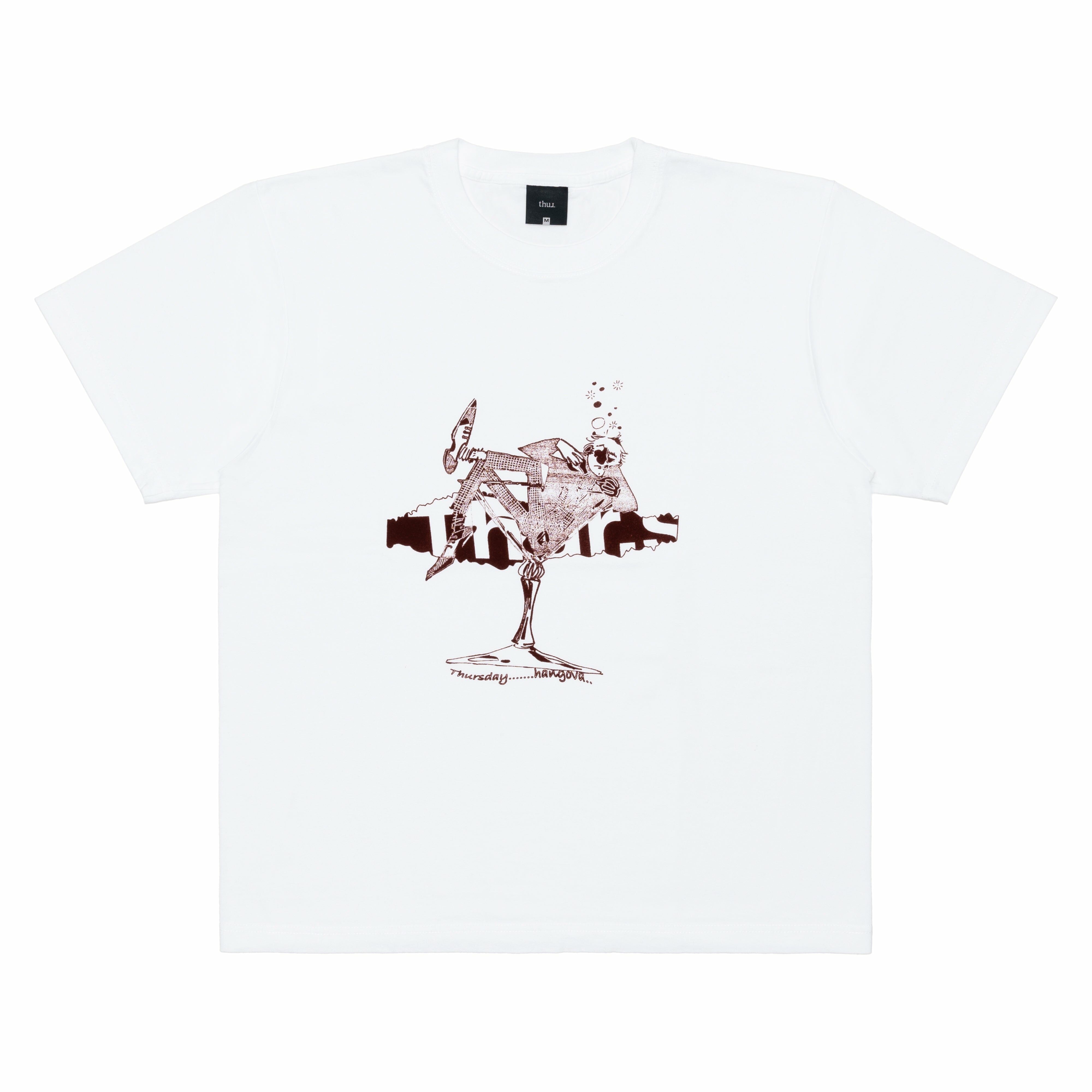 Thur. DSM / Pierrot tee - White