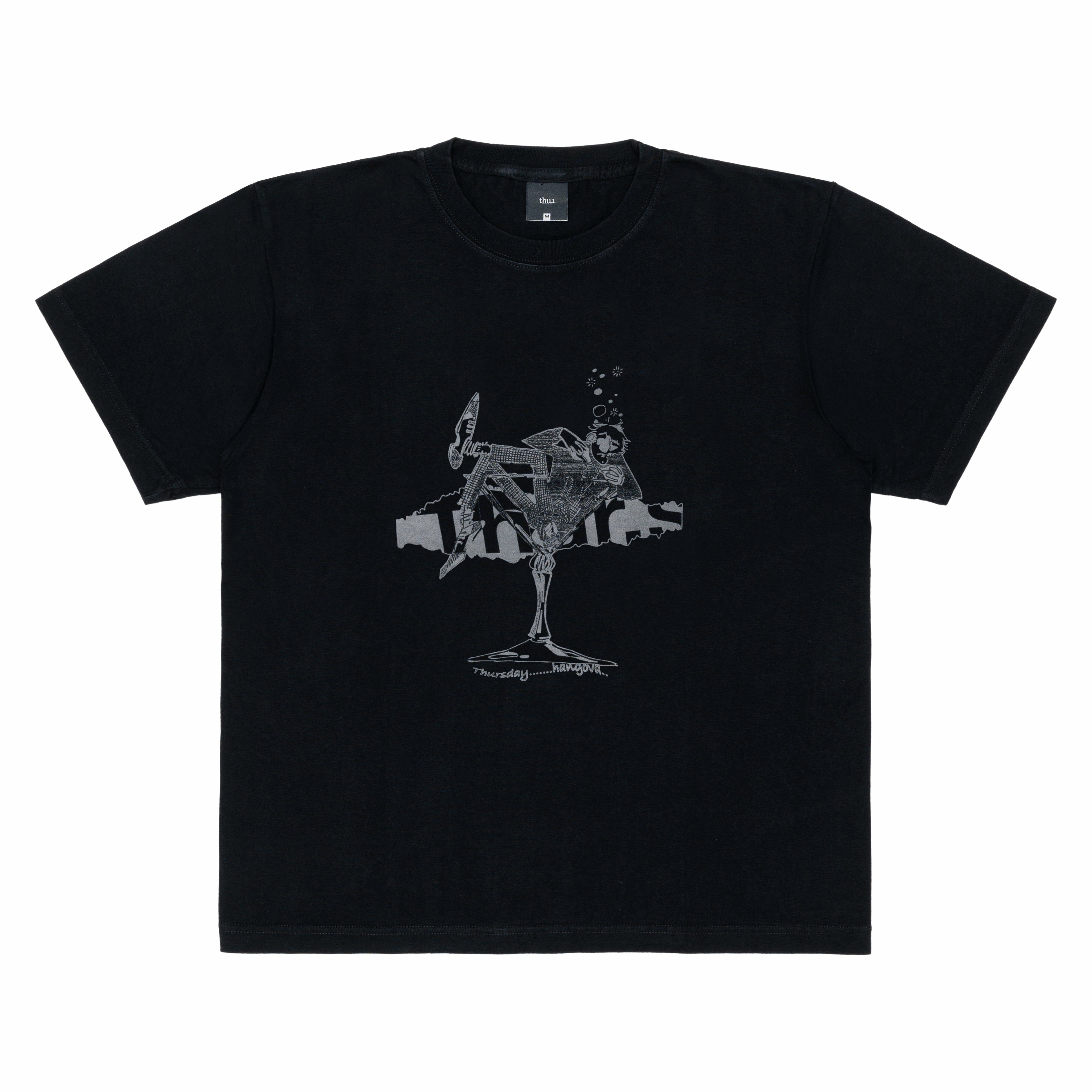 Thur. DSM / Pierrot tee - Black