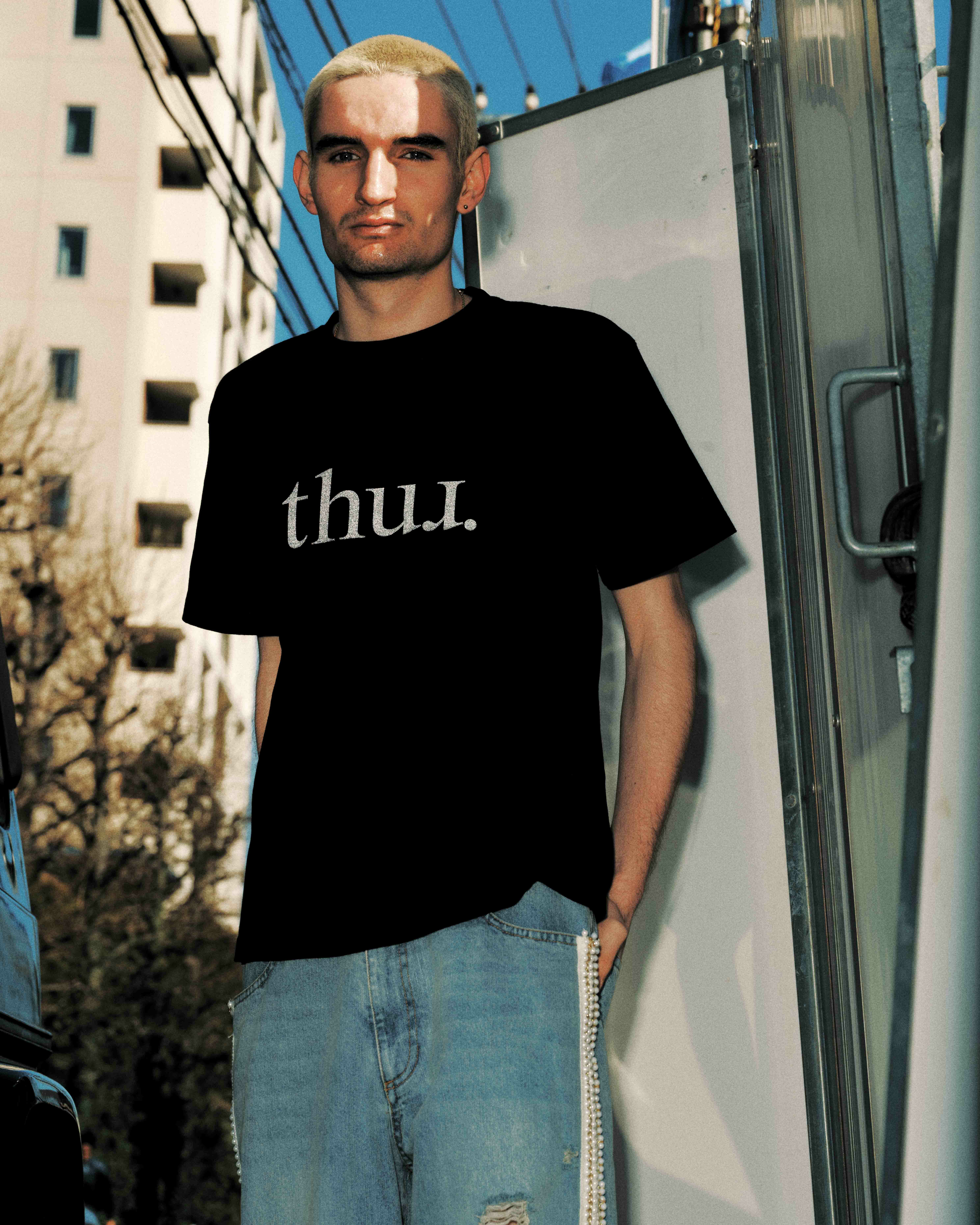 Thur. DSM / Thur. logo tee - Black