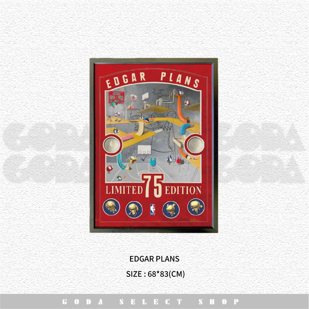 Edgar Plans X NBA 首次出版 限量版畫 #GT
