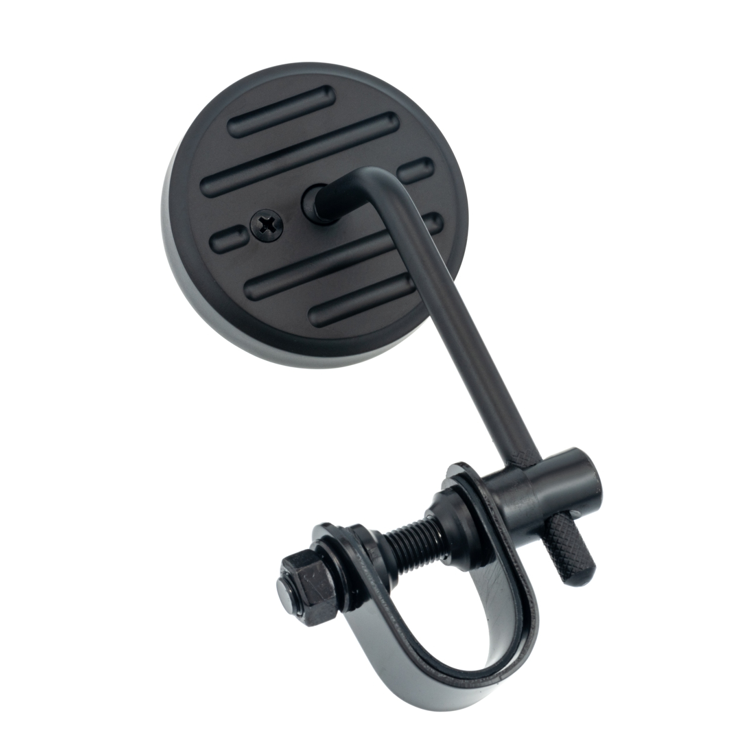 短桿 夾式 後照鏡 3吋圓流線 黑