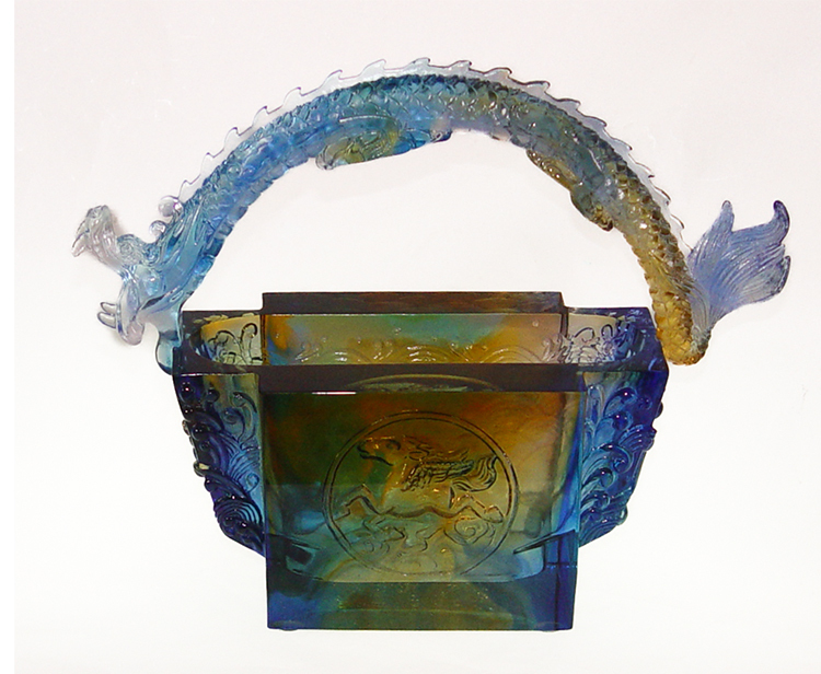 鹿港窯禮品館 琉璃擺飾:龍 縱橫四海 藝術之美