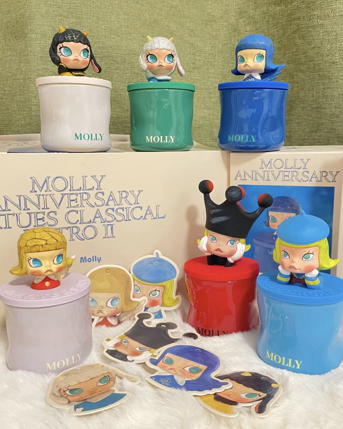 <官方正版授權>POP MART Molly 周年雕塑經典回歸2系列 香氛蠟燭盲盒 泡泡瑪特 生活小物 香薰