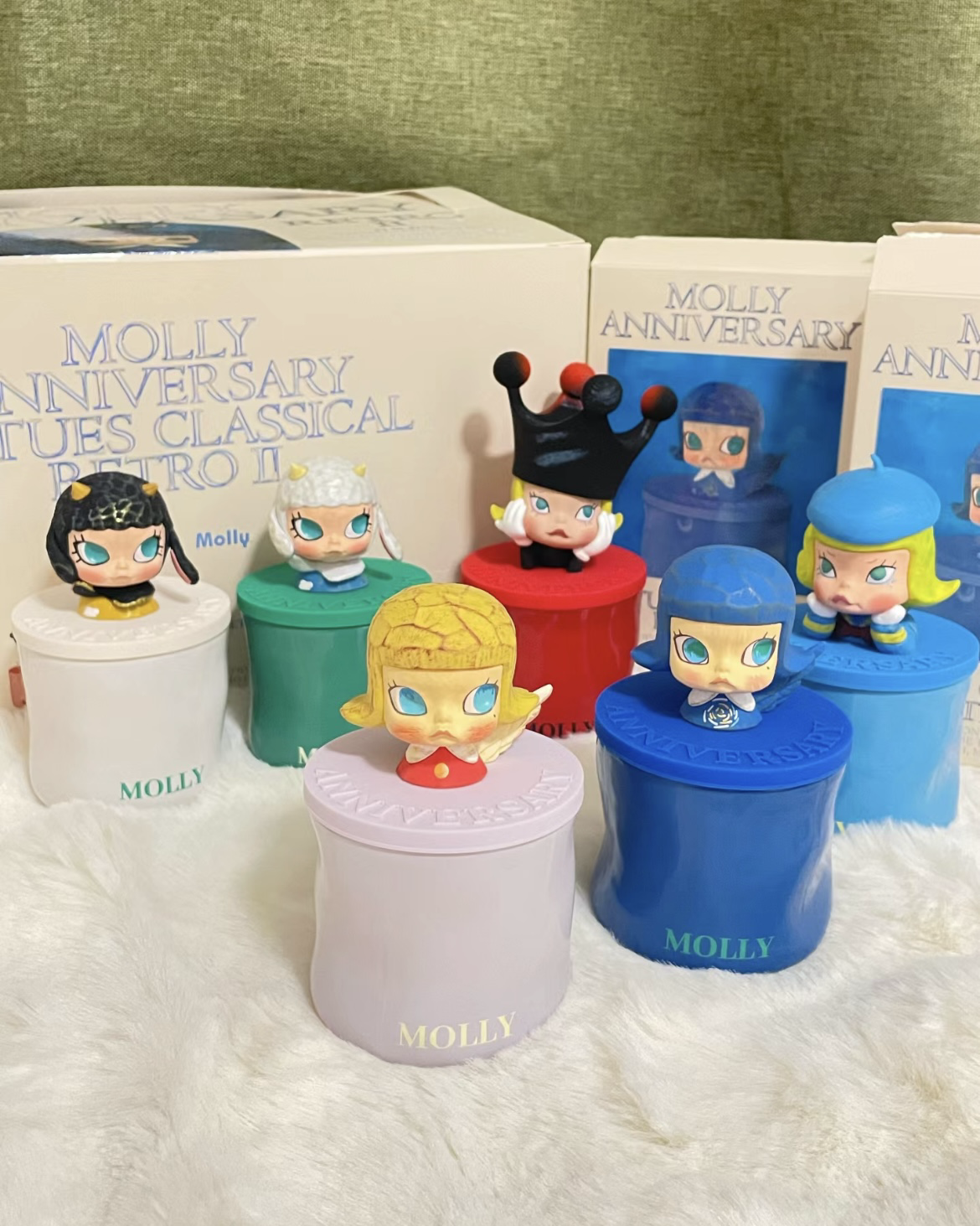 <官方正版授權>POP MART Molly 周年雕塑經典回歸2系列 香氛蠟燭盲盒 泡泡瑪特 生活小物 香薰