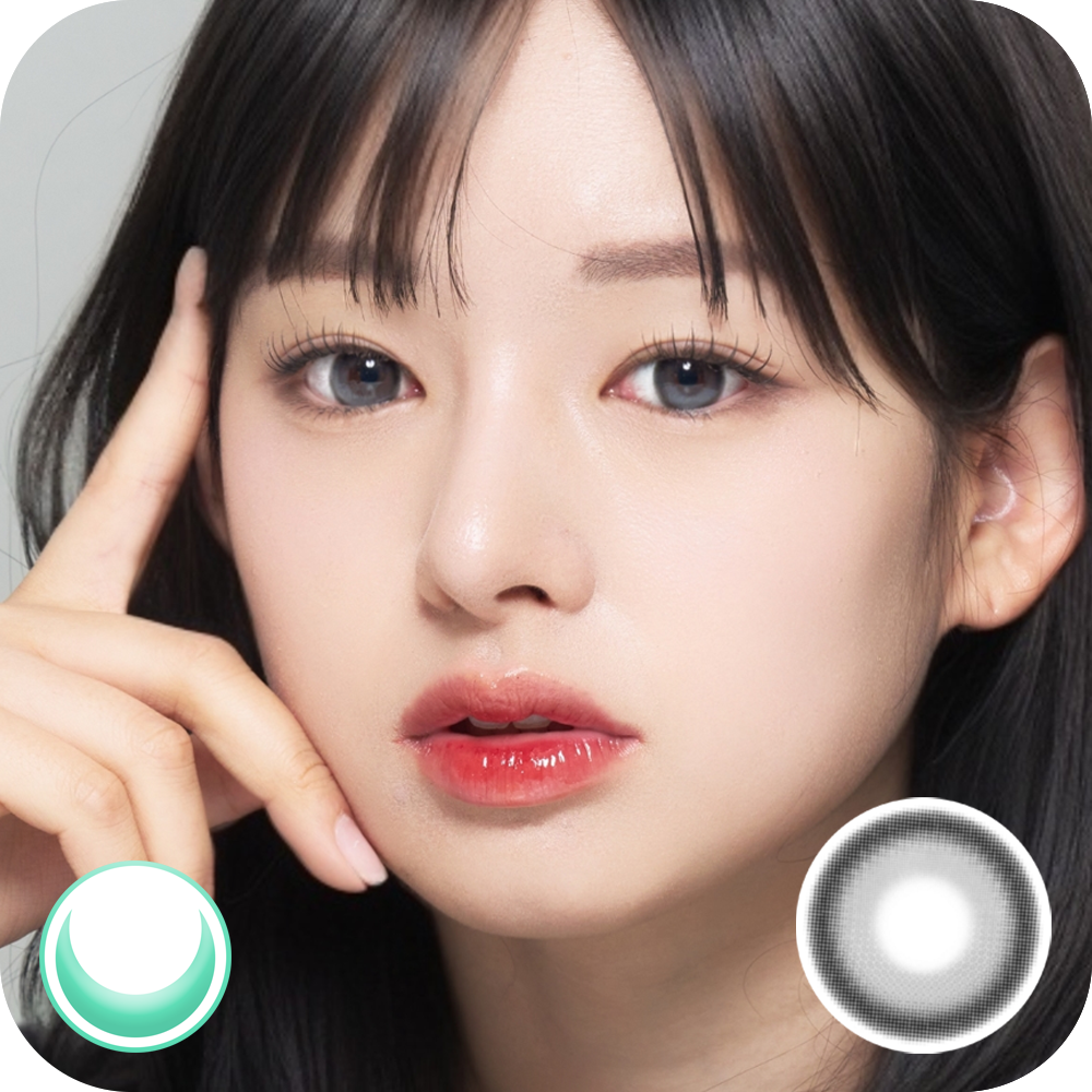Lenbling Big Pureble 1 Month Ash Gray Contact Lens