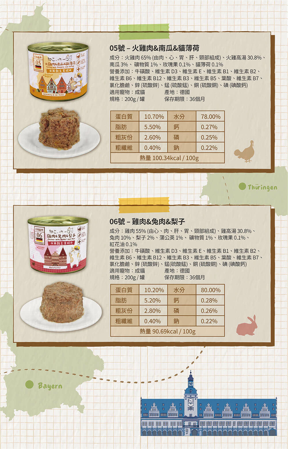 吶一口德國無榖主食貓罐