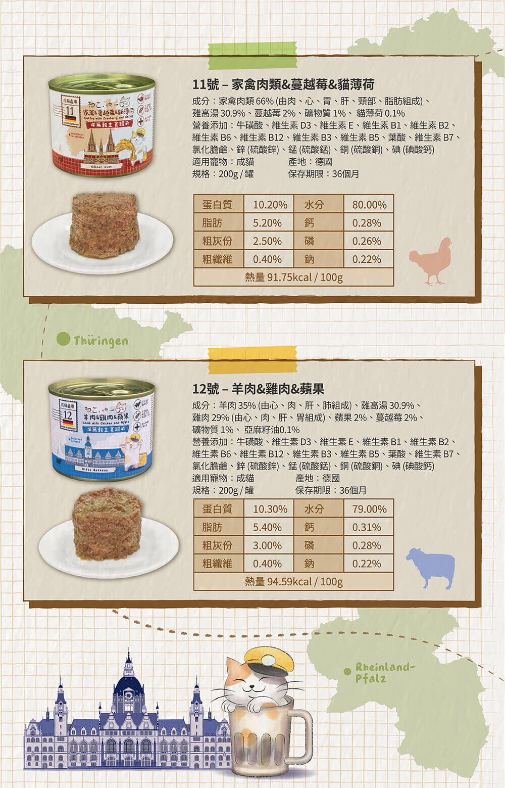 吶一口德國無榖主食貓罐