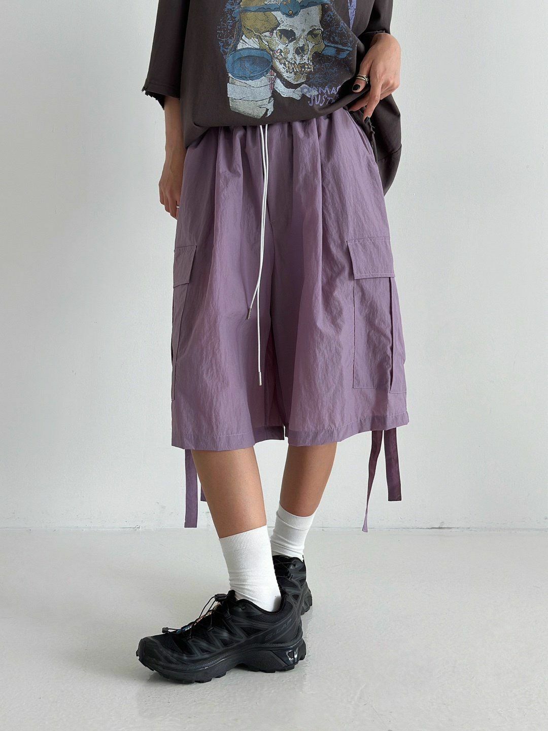 淨色工裝短褲 FLEUR-001P