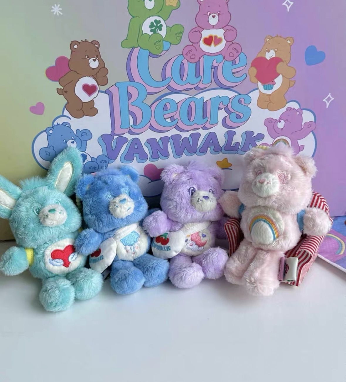 #現貨 Care Bears x Vanwalk 彩虹熊 背包娃娃 鑰匙圈 掛飾