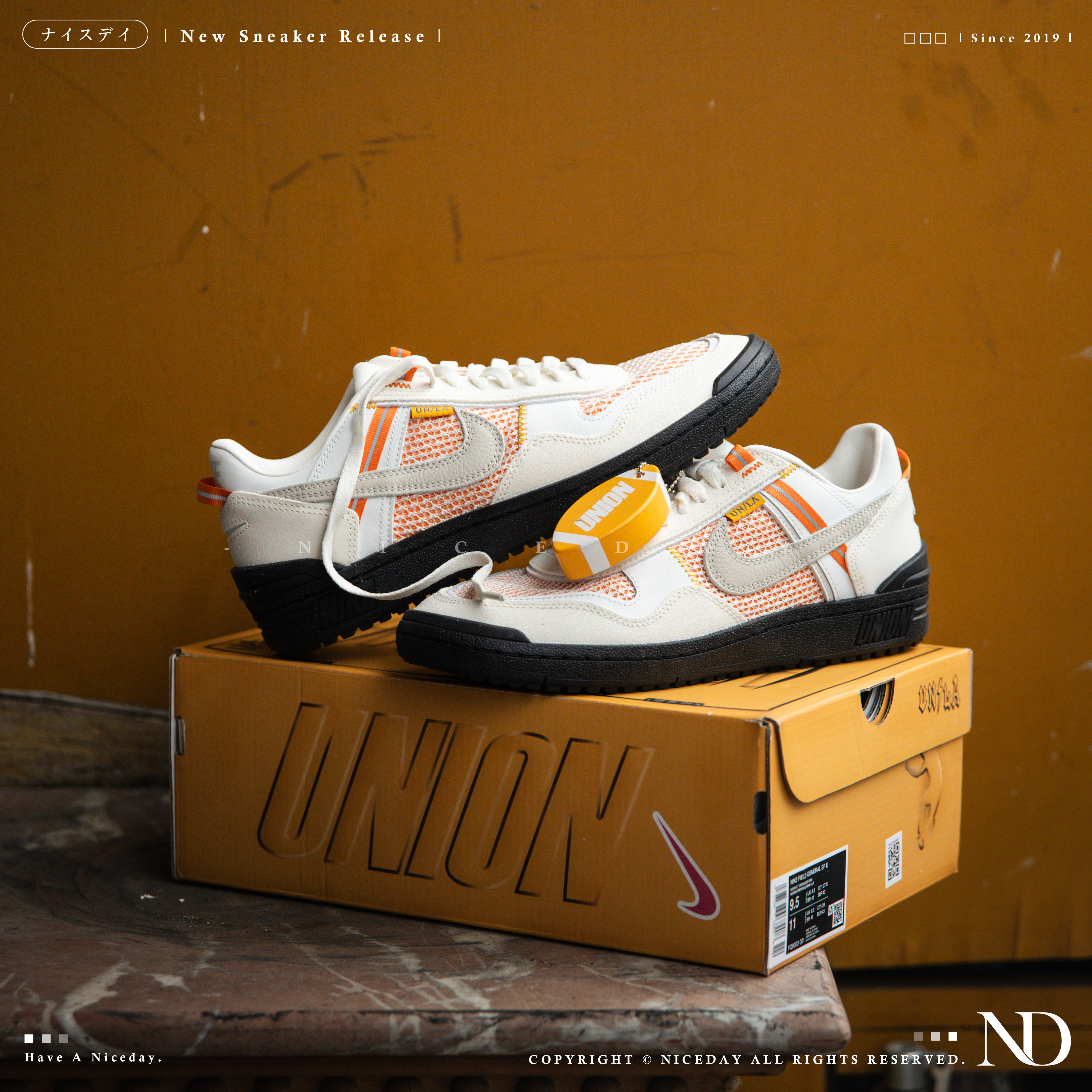 NICEDAY 代購 Union Ivory x Nike Field General SP 象牙白 聯名款 FQ9003-001