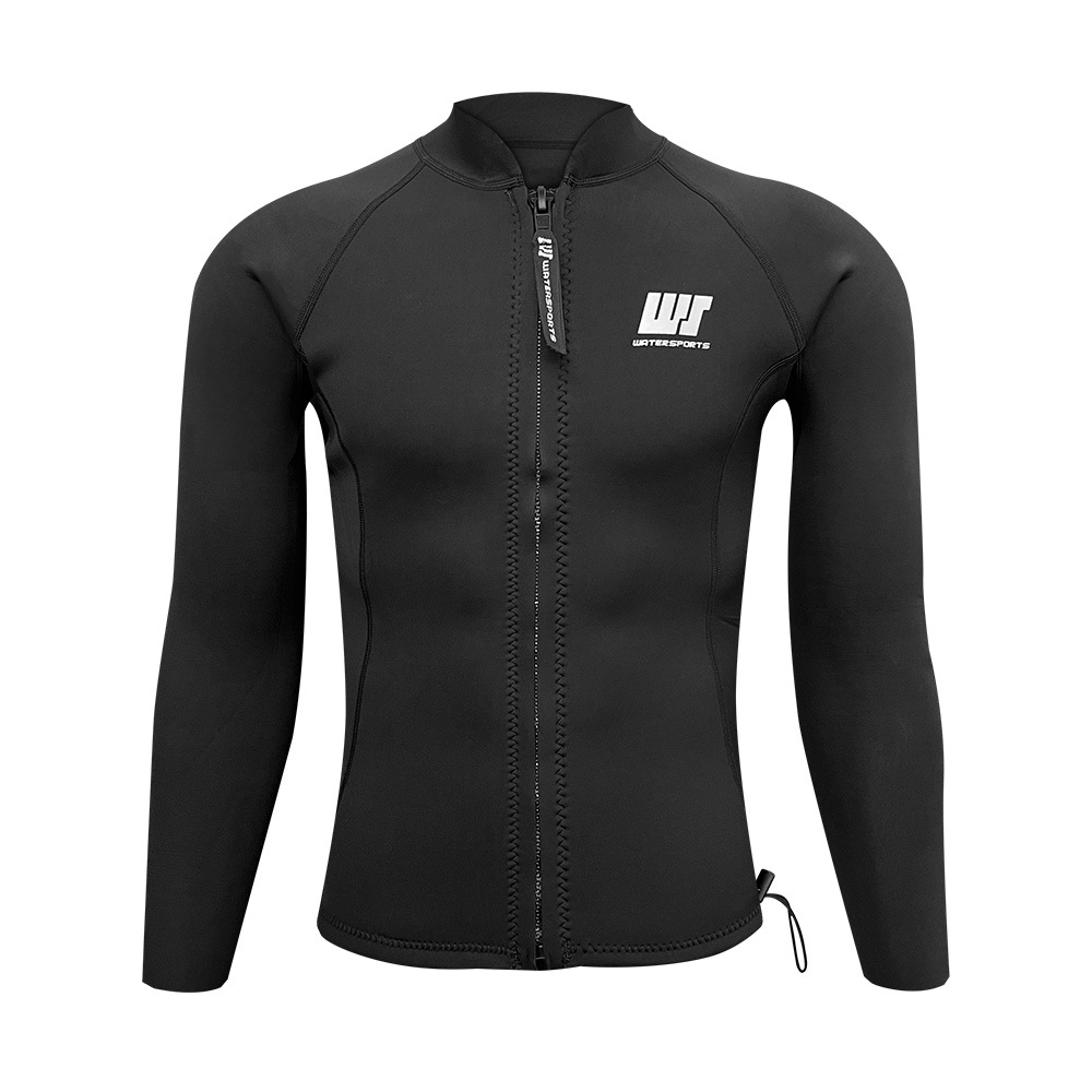 2mm 中性 CR 游泳保暖夾克 - 黑