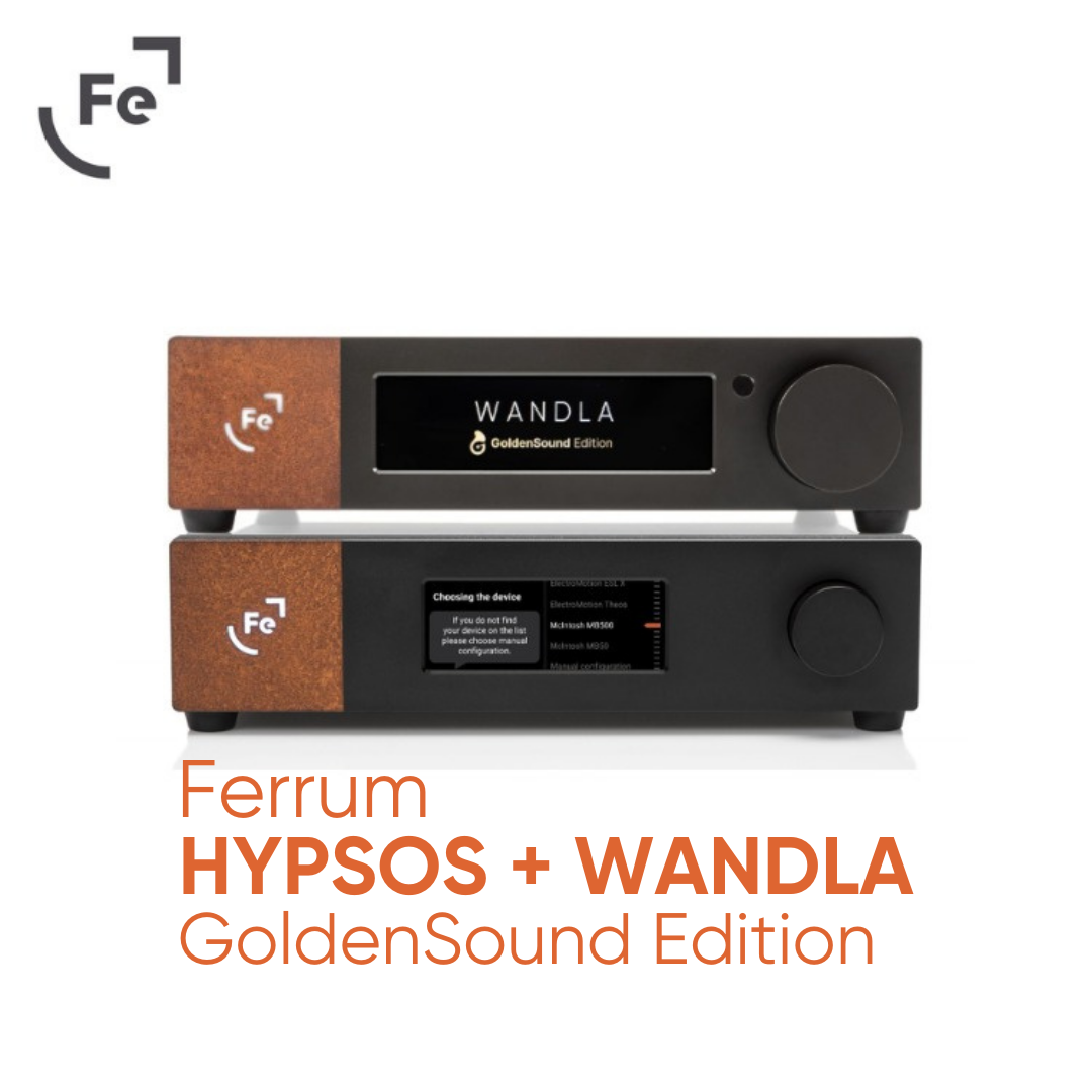 Ferrum Wandla GoldenSound Edition DAC 旗艦解碼前級 + HYPSOS 混合式直流電源供應 配DC 頭電源輸出線