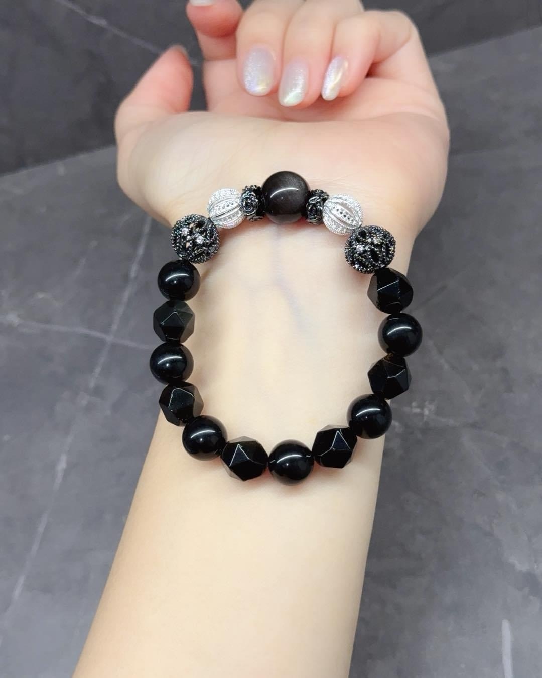 七月必備🔥防小人、辟邪～神器🔥頂珠銀矅石、其他黑曜石 kdc9115