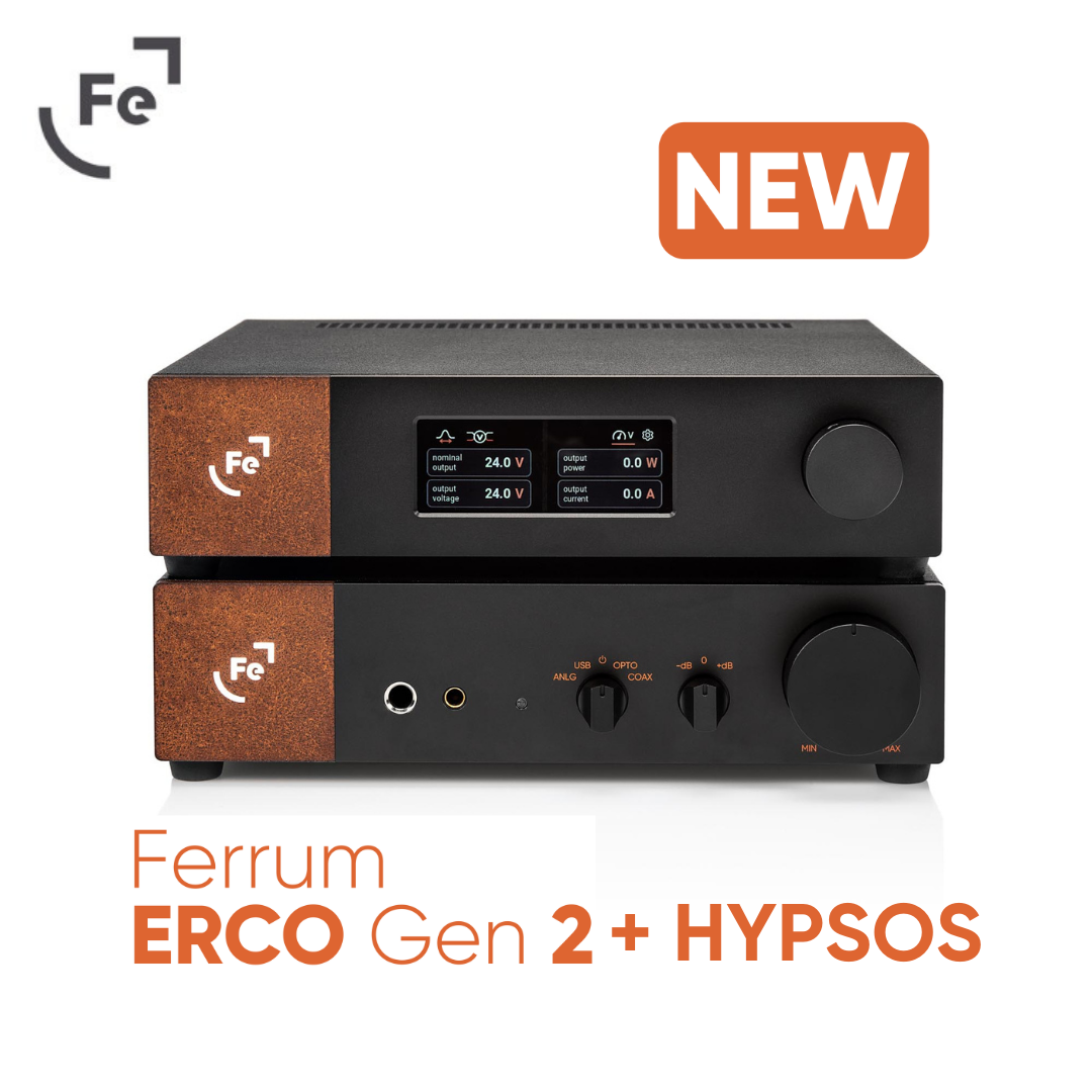 Ferrum HYPSOS 混合式 (線性 + 開關式) 直流電源供應及 ERCO Gen 2 耳機放大器 / DAC 套裝配 FPL 專用 DC 電源線