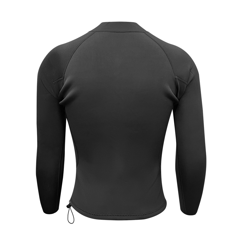 2mm 中性 CR 游泳保暖夾克 - 黑