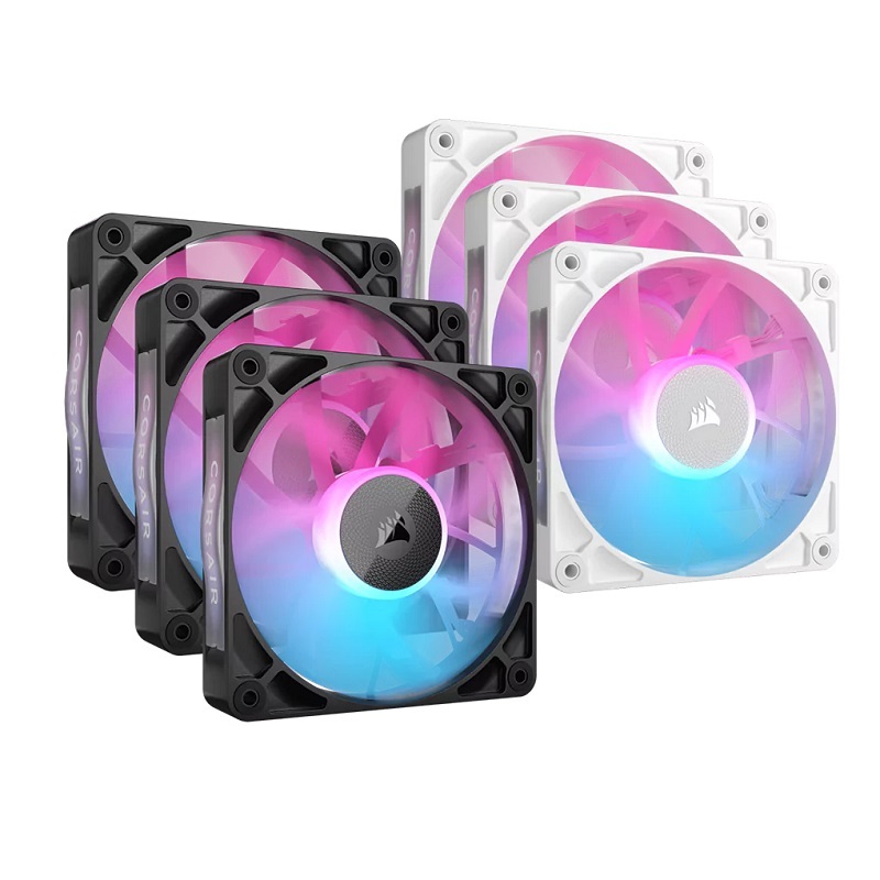 米特3C數位–CORSAIR 海盜船 iCUE LINK RX120 RGB 三入風扇 黑/CO-9051018-WW 白/CO-9051022-WW