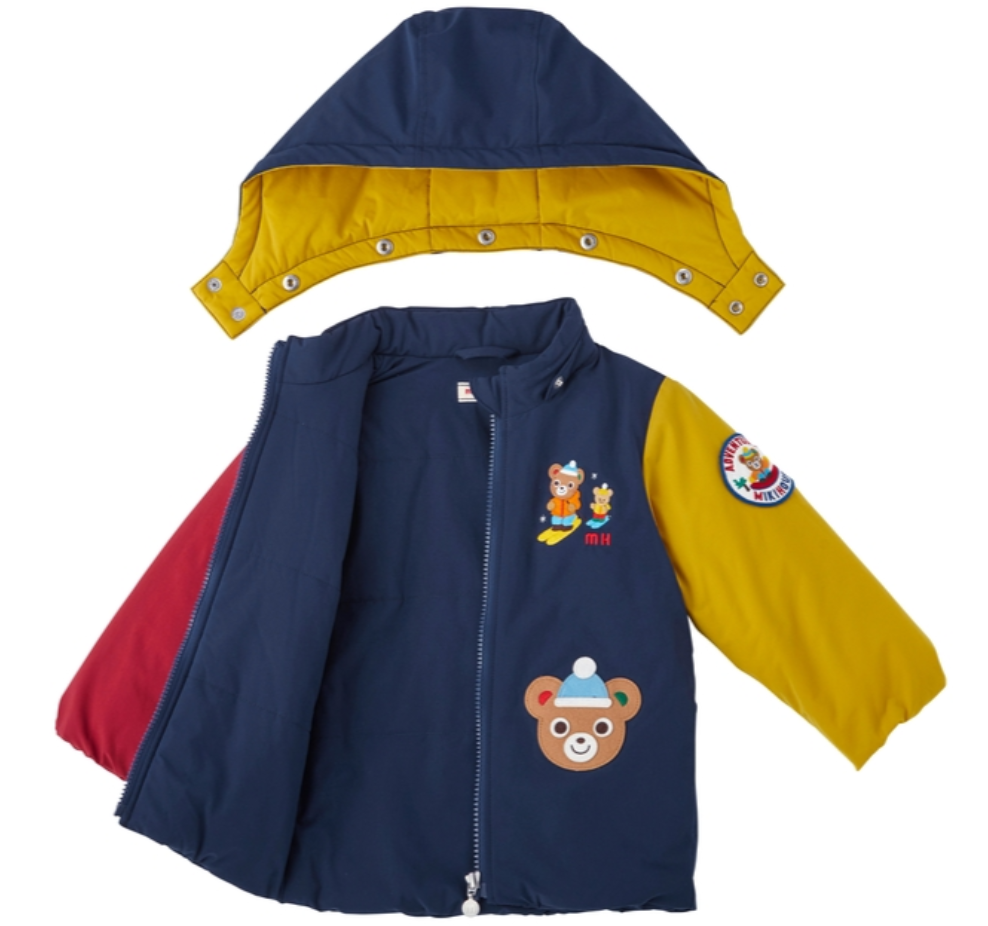 MH 熊仔圖案防風外套