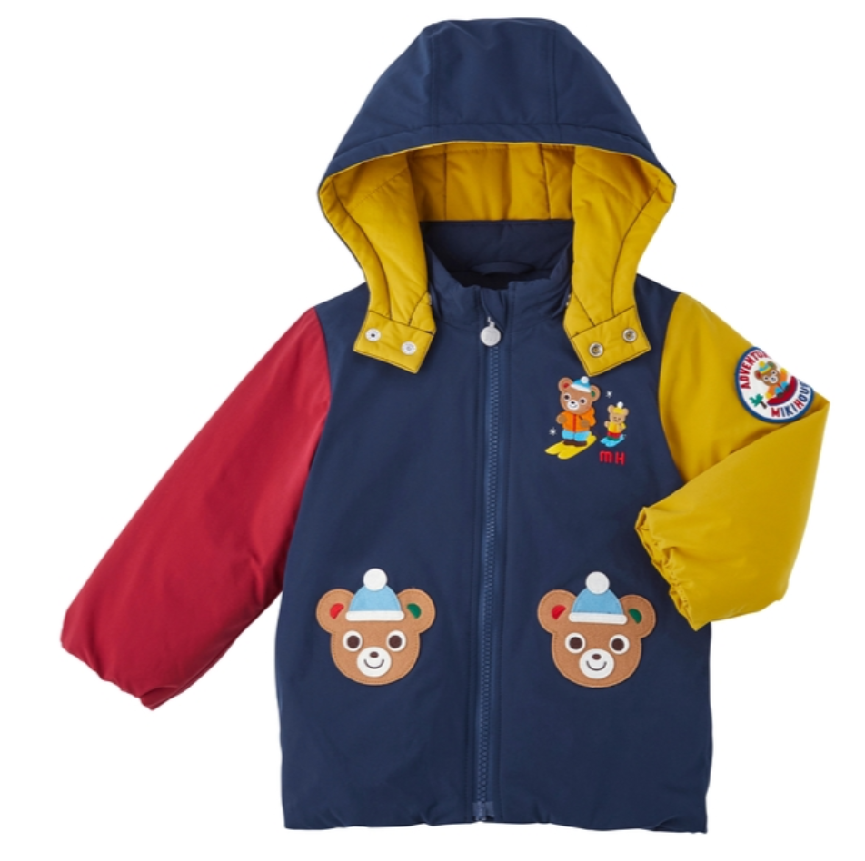 MH 熊仔圖案防風外套
