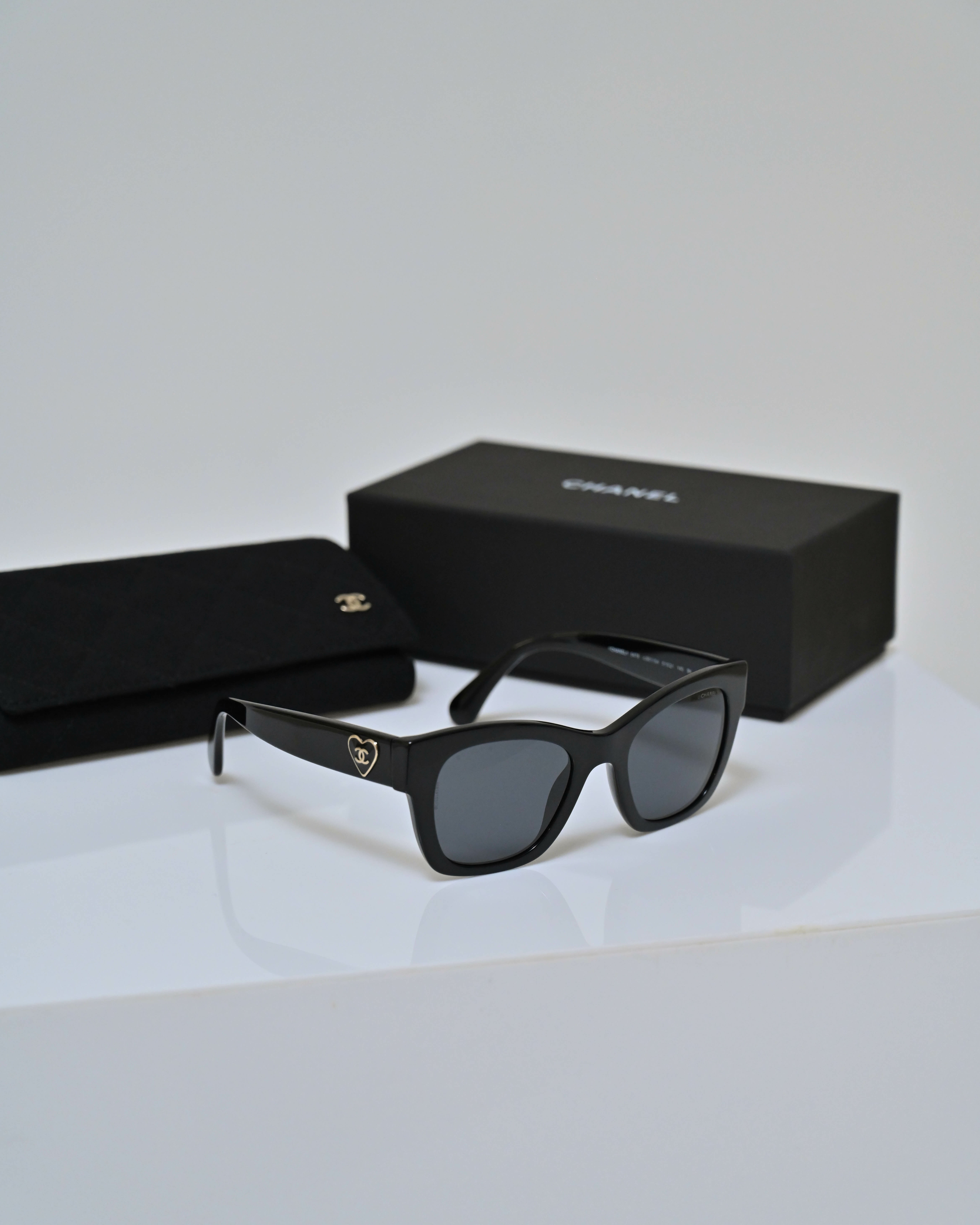 【現貨】CHANEL 愛心貓眼墨鏡 CNLOVE