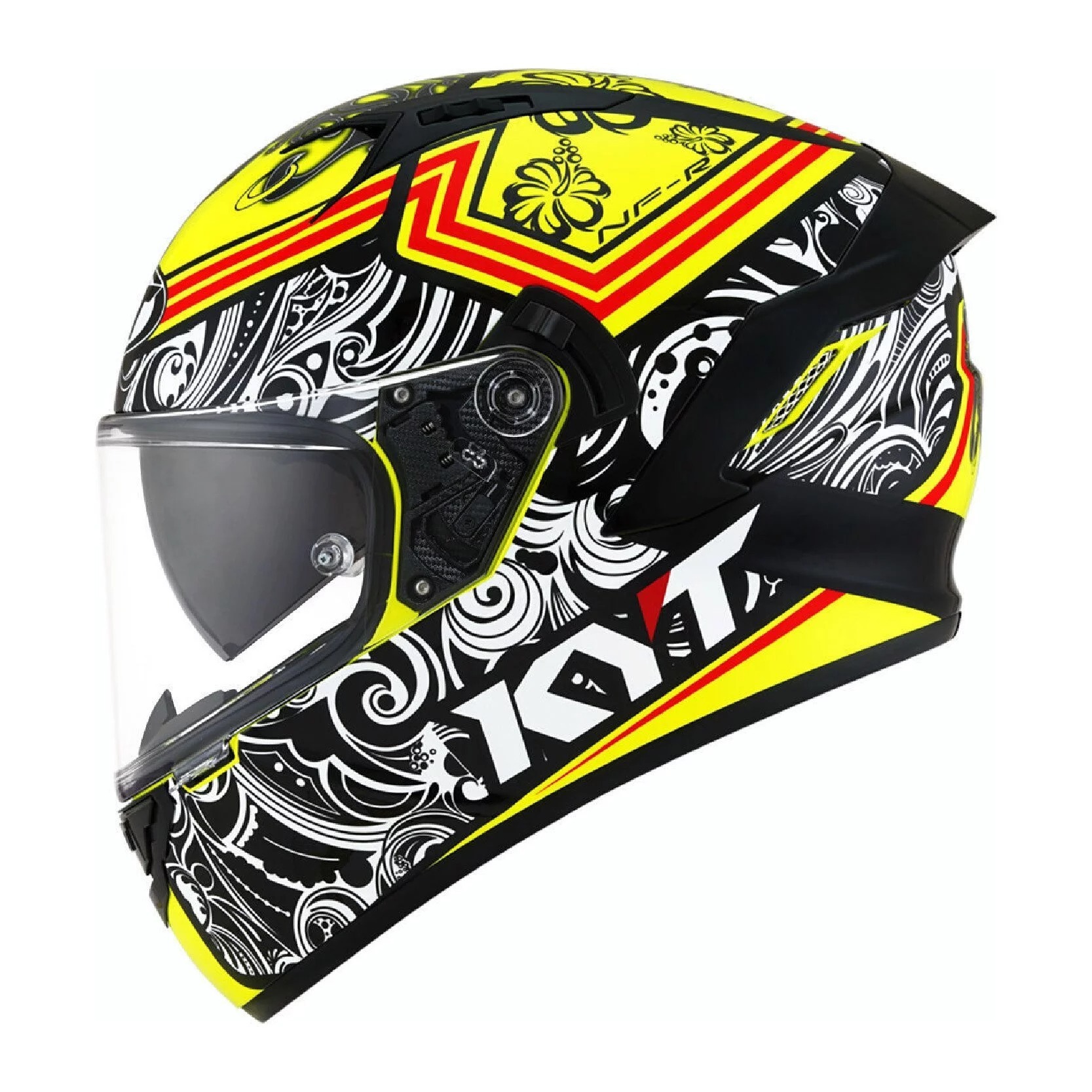 KYT NF-R #S黃 亮光 彩繪 內墨片帽款