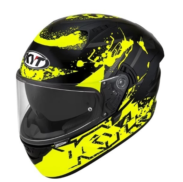 KYT NF-R N黃 亮光 彩繪 內墨片帽款