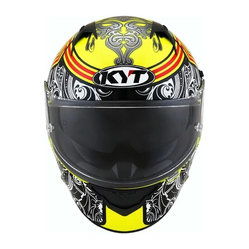 KYT NF-R #S黃 亮光 彩繪 內墨片帽款