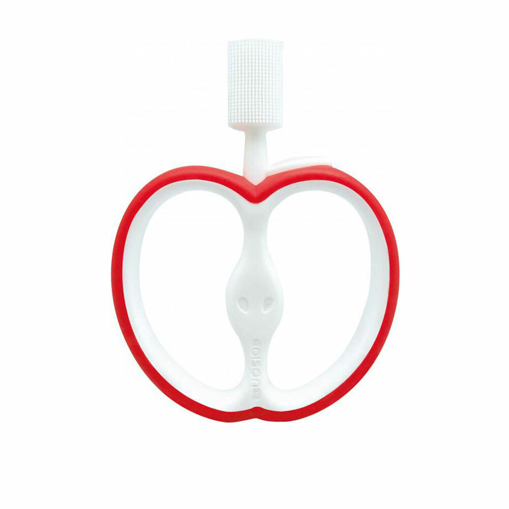 【日本Edison】KJC蘋果型寶寶固齒器牙刷