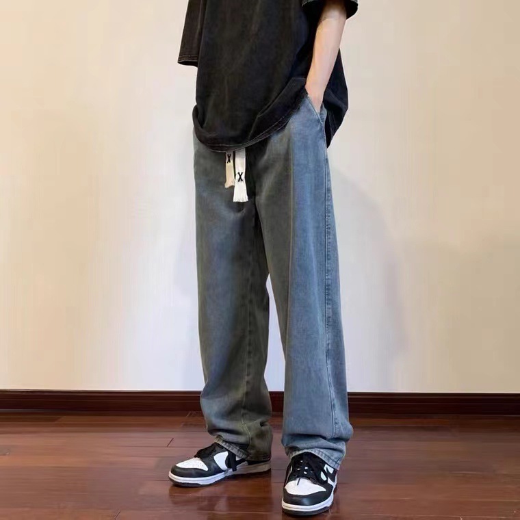 (清倉現貨) Reels千萬流量爆款百搭復古直筒牛仔褲