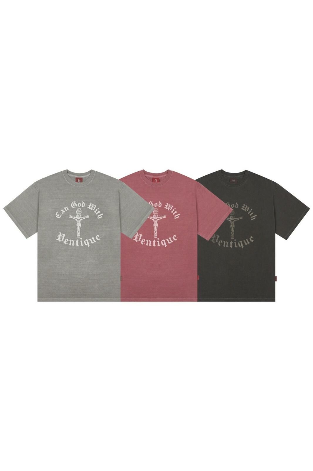 英文字圖案短袖Tee VENTIQUE-005T