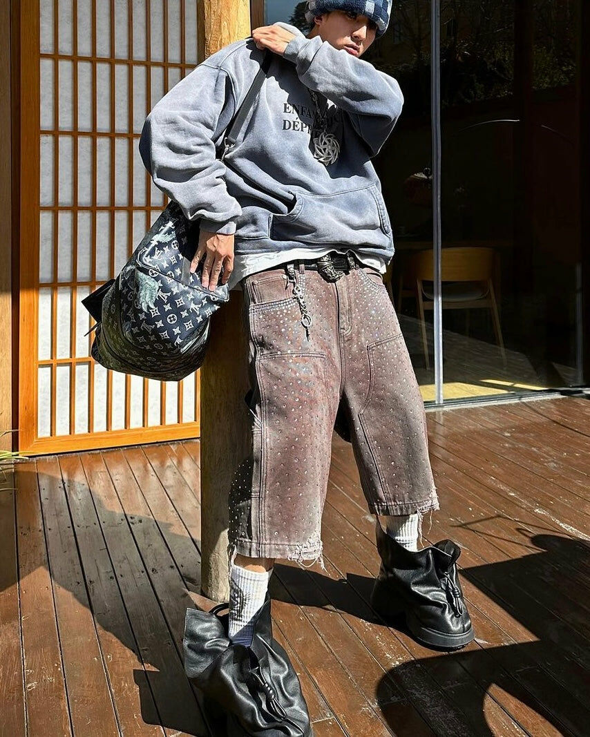 Birth Of  Child Diamond Jorts ブラック BIRTH ROYAL CHILD REDIAL 20K DIAMOND JORTS / BLACK