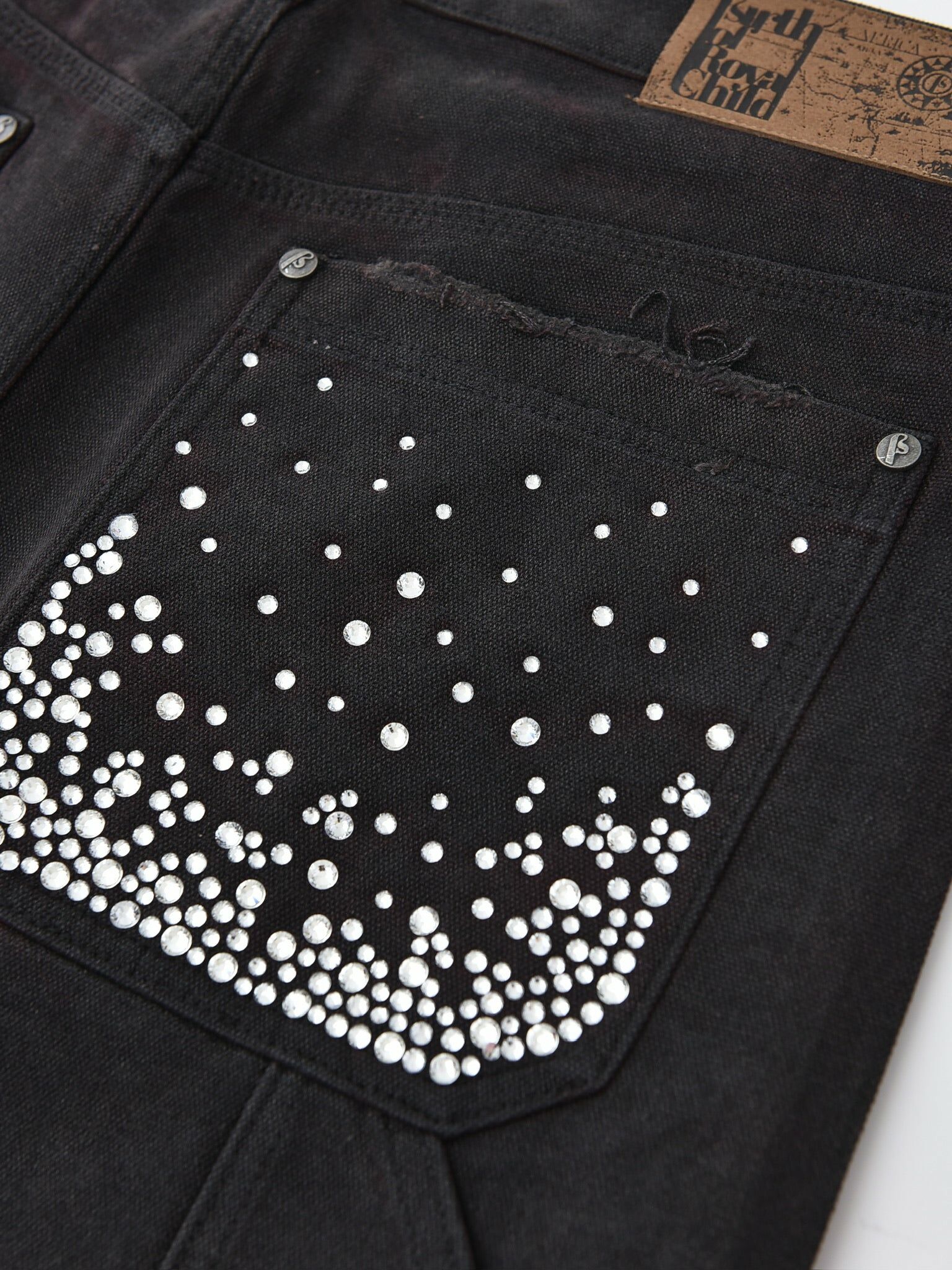 Redial 20k Diamond Jorts 滿鑽短褲Washed Brown 深咖啡