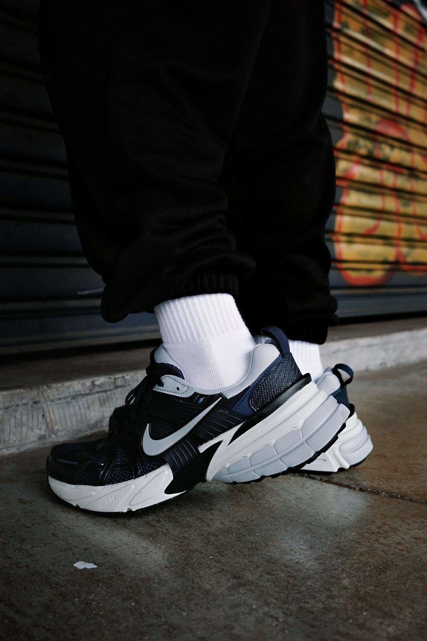 Nike 休閒鞋 V2K RUN 男鞋 海軍藍 銀 復古 運動鞋 HJ4497-400