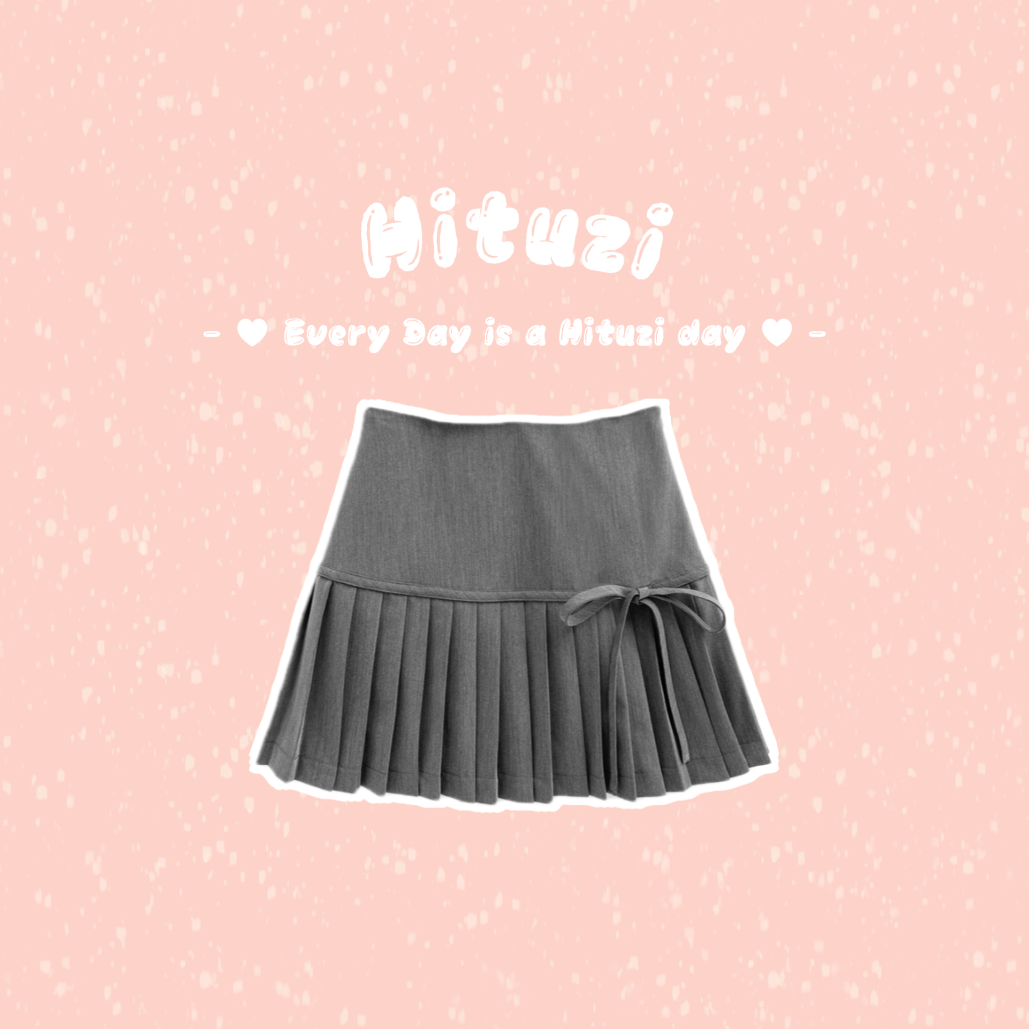 蝴蝶結百褶迷你裙