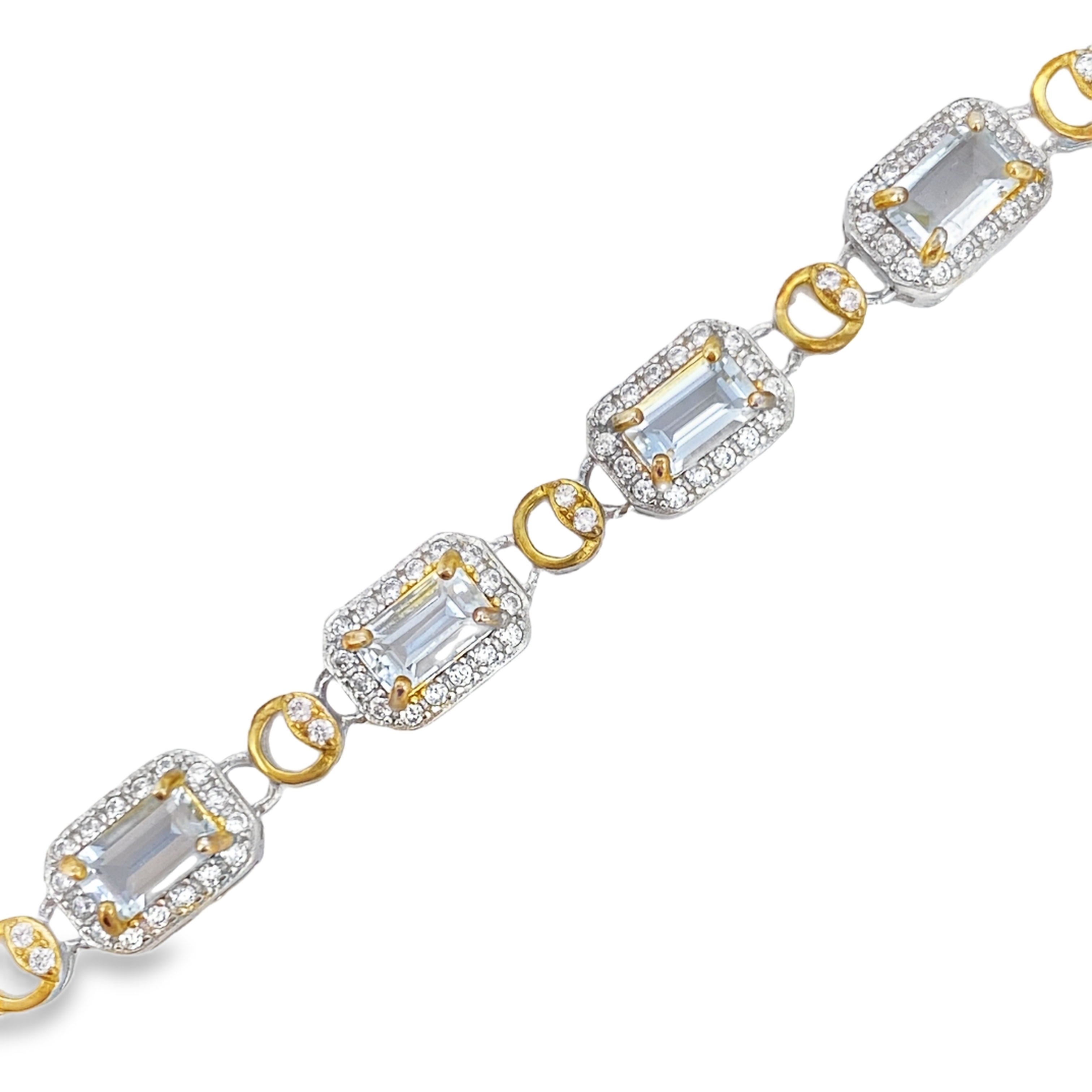 T472海水藍寶鋯石手鍊