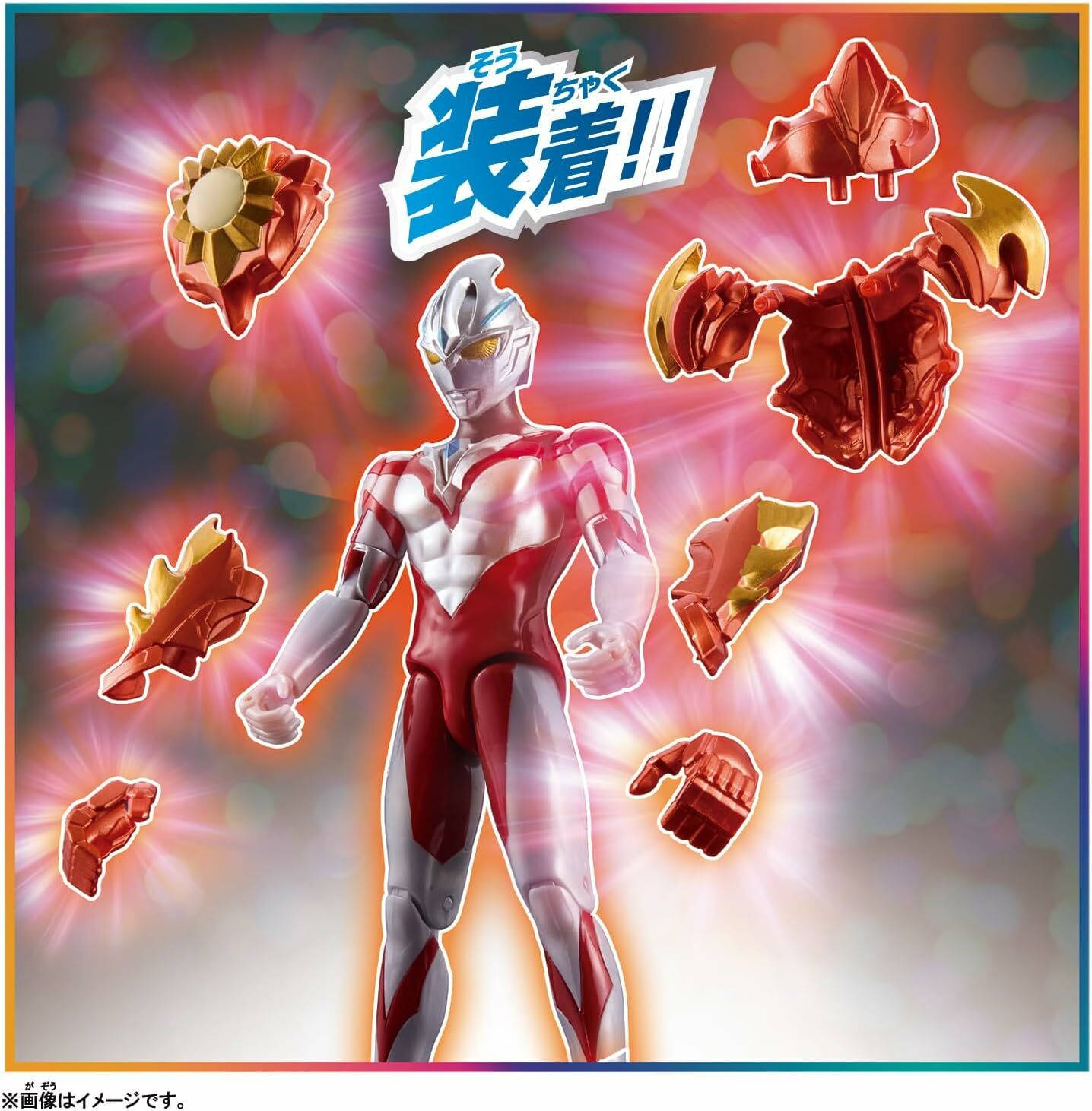 《 BANDAI 》 超人力霸王雅克可動公仔 烈日&皓月裝甲套組 BT107725