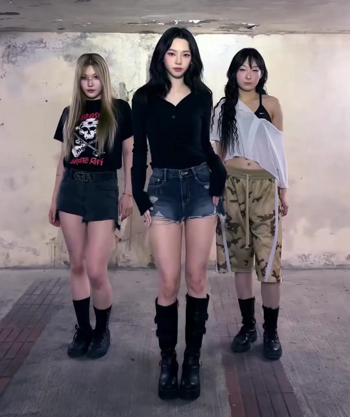 [KARINA同款] KR WASHING SHORT DENIM