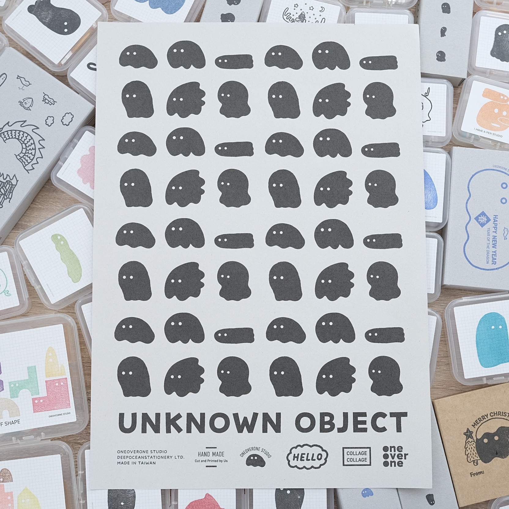 不明物體小海報 A4尺寸｜一分之一工作室 台灣