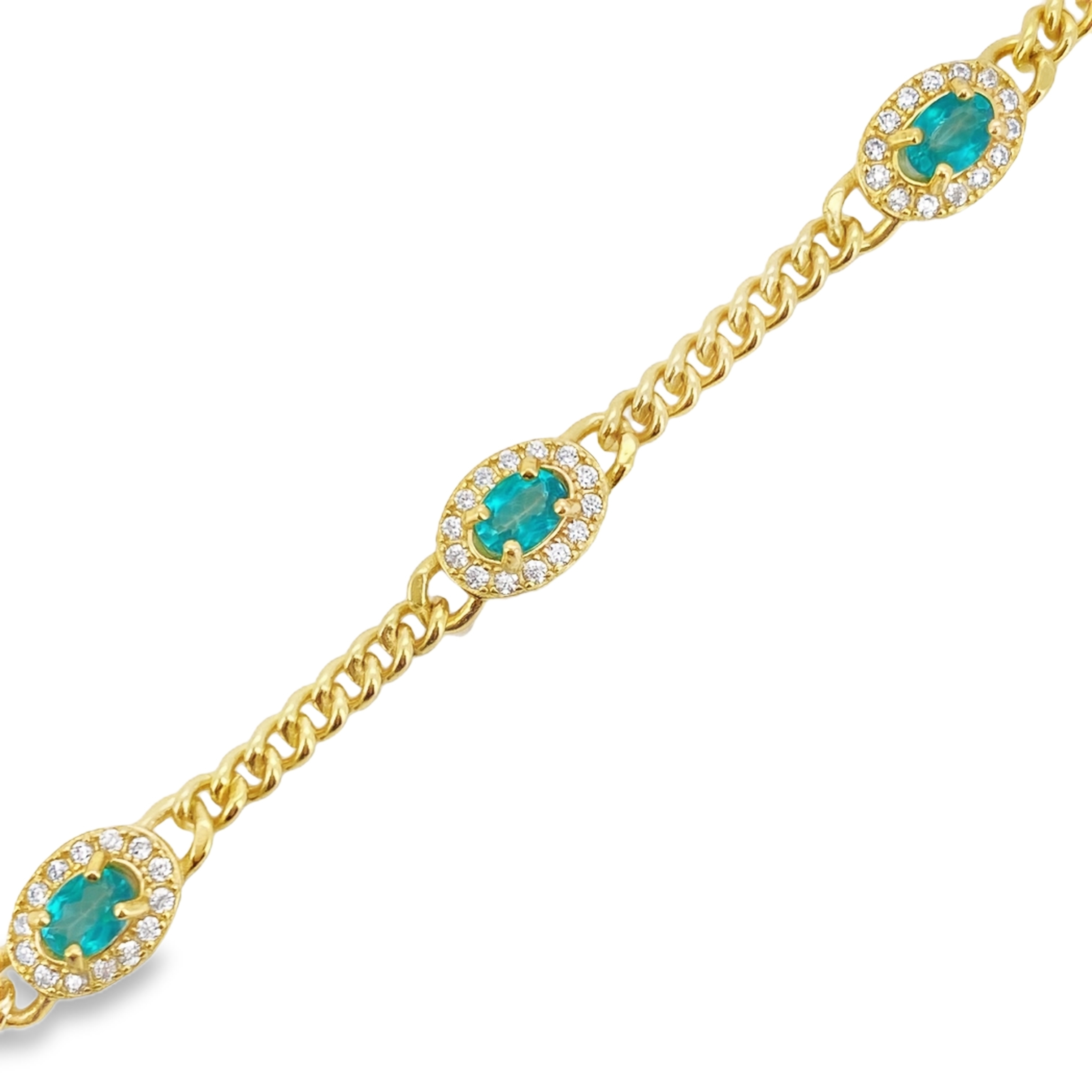 T565帕拉伊巴托帕石金手鍊