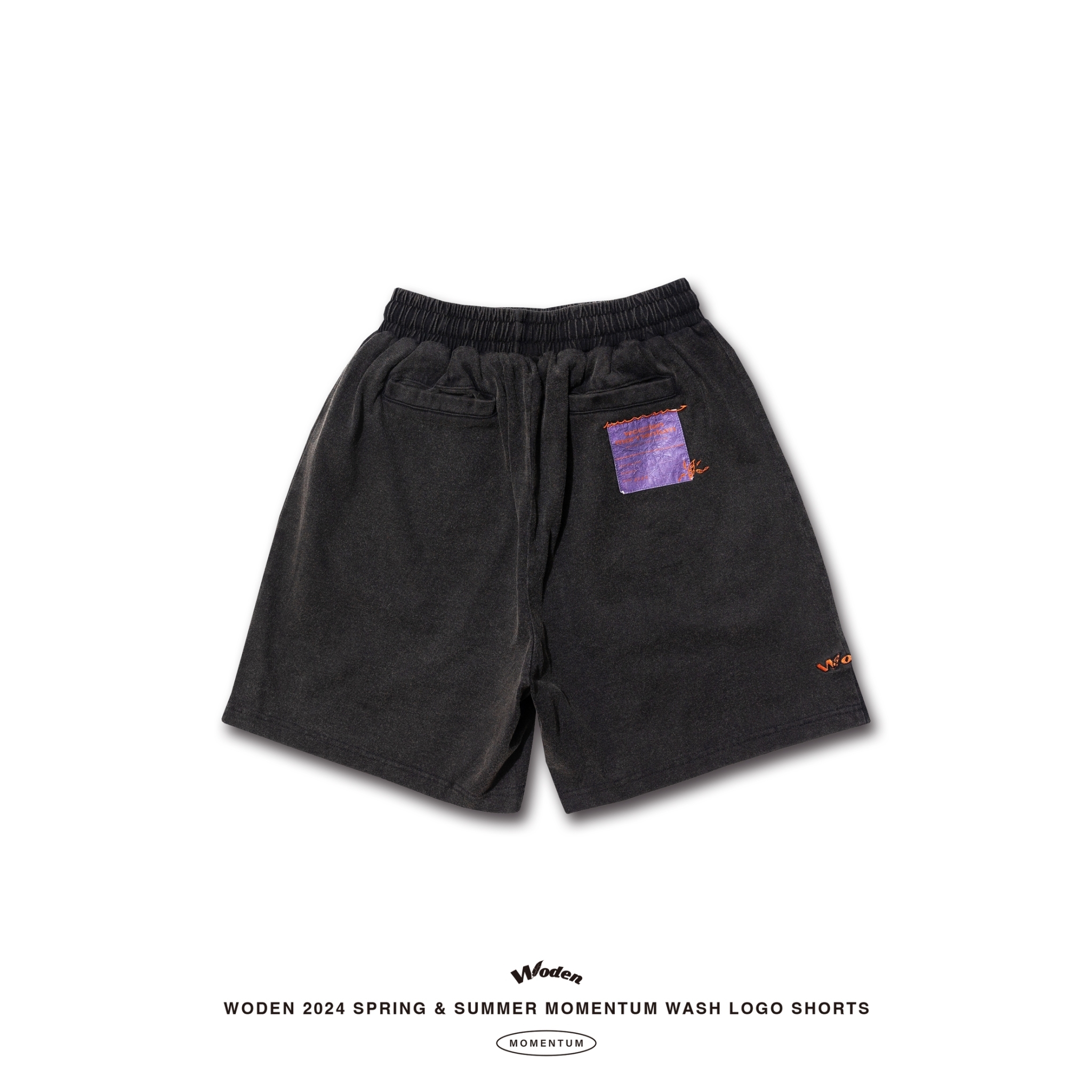 WODEN 2024 Spring & Summer 072 Momentum Wash LOGO Shorts