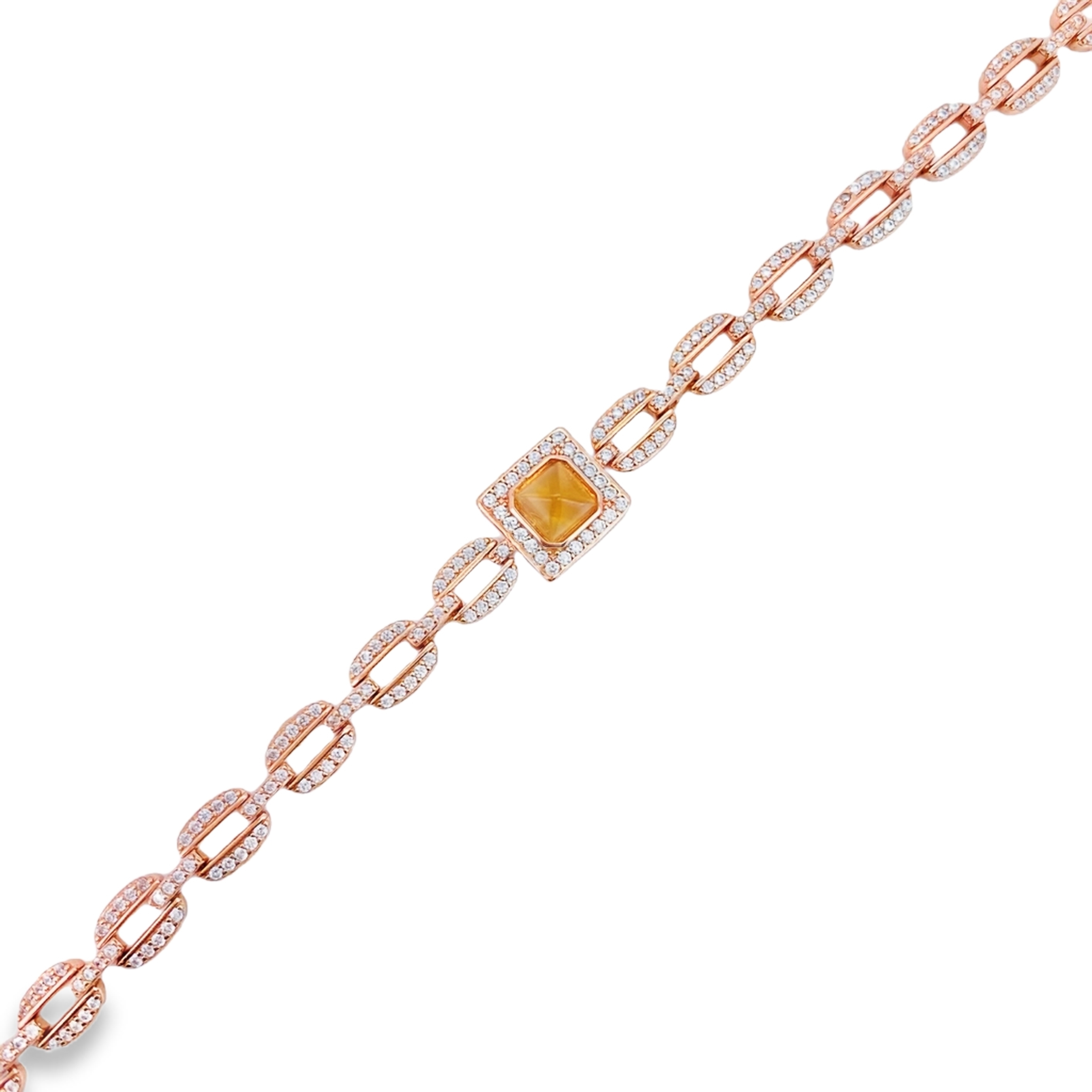 T522糖塔黃水晶手鍊