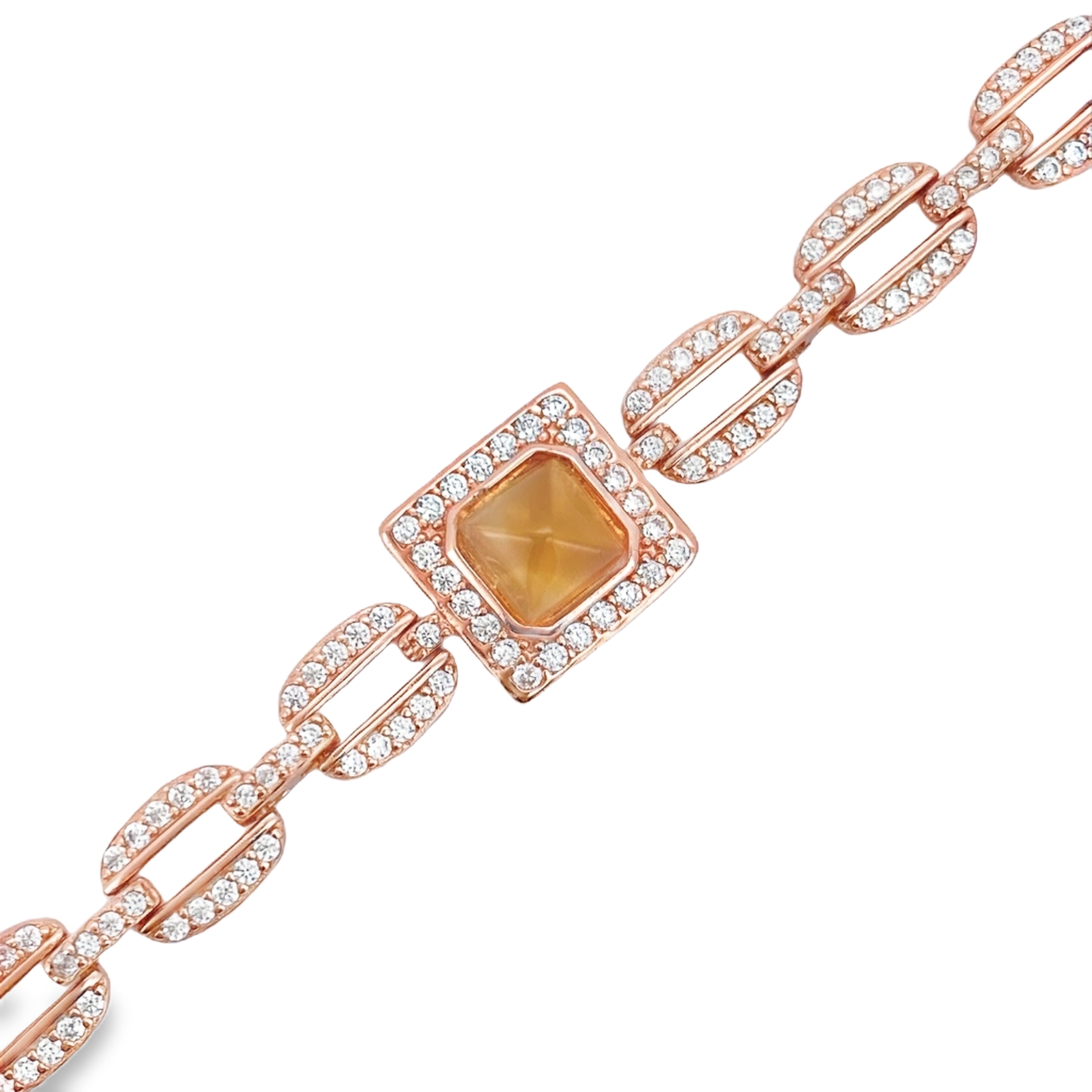 T522糖塔黃水晶手鍊