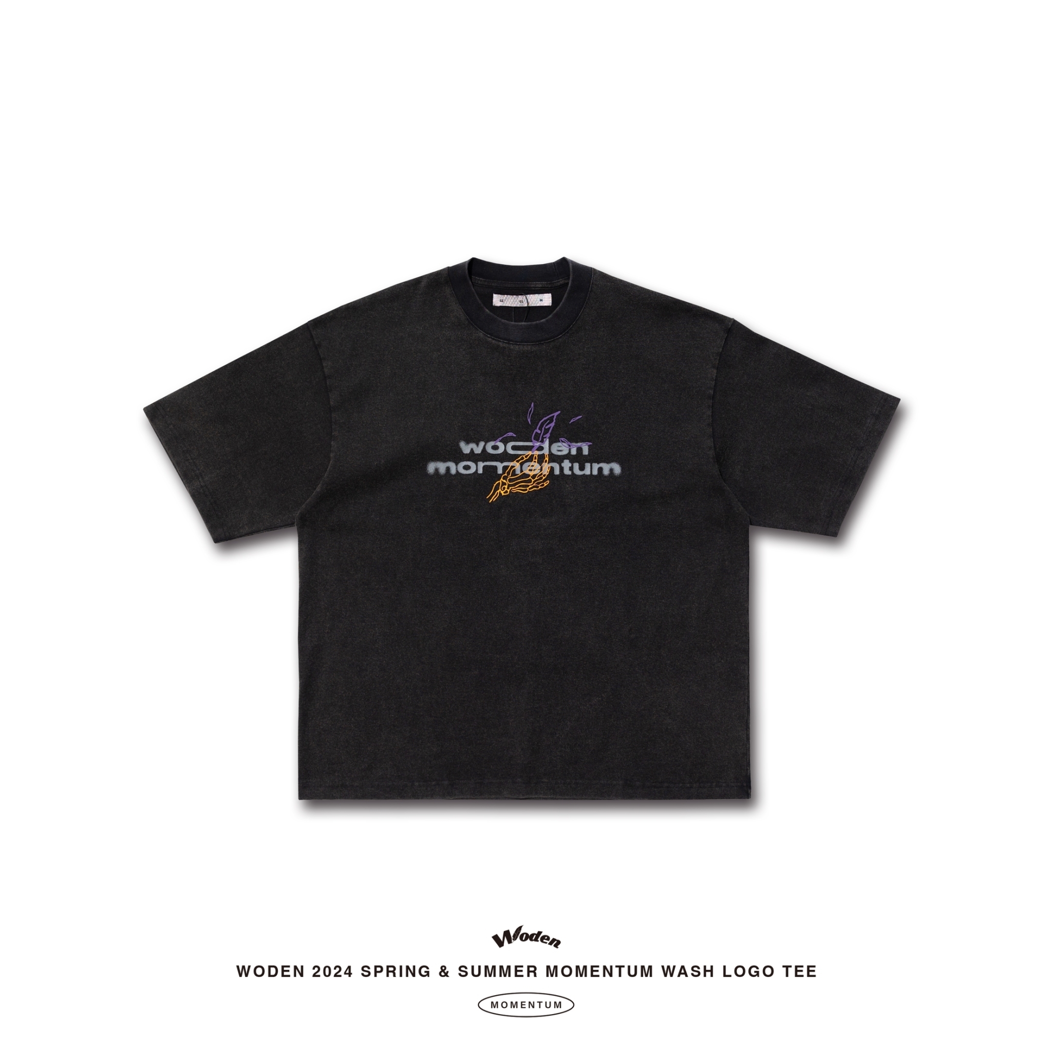 WODEN 2024 Spring & Summer 071 Momentum Wash LOGO Tee