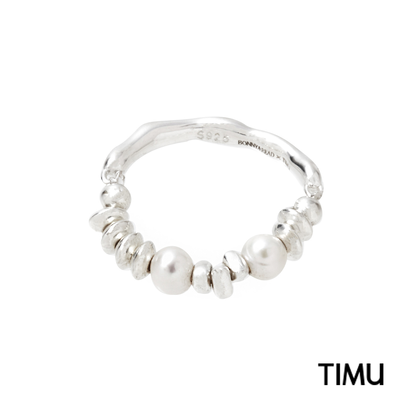 平價飾品,TIMU聯名,珍珠,鍊戒,戒指