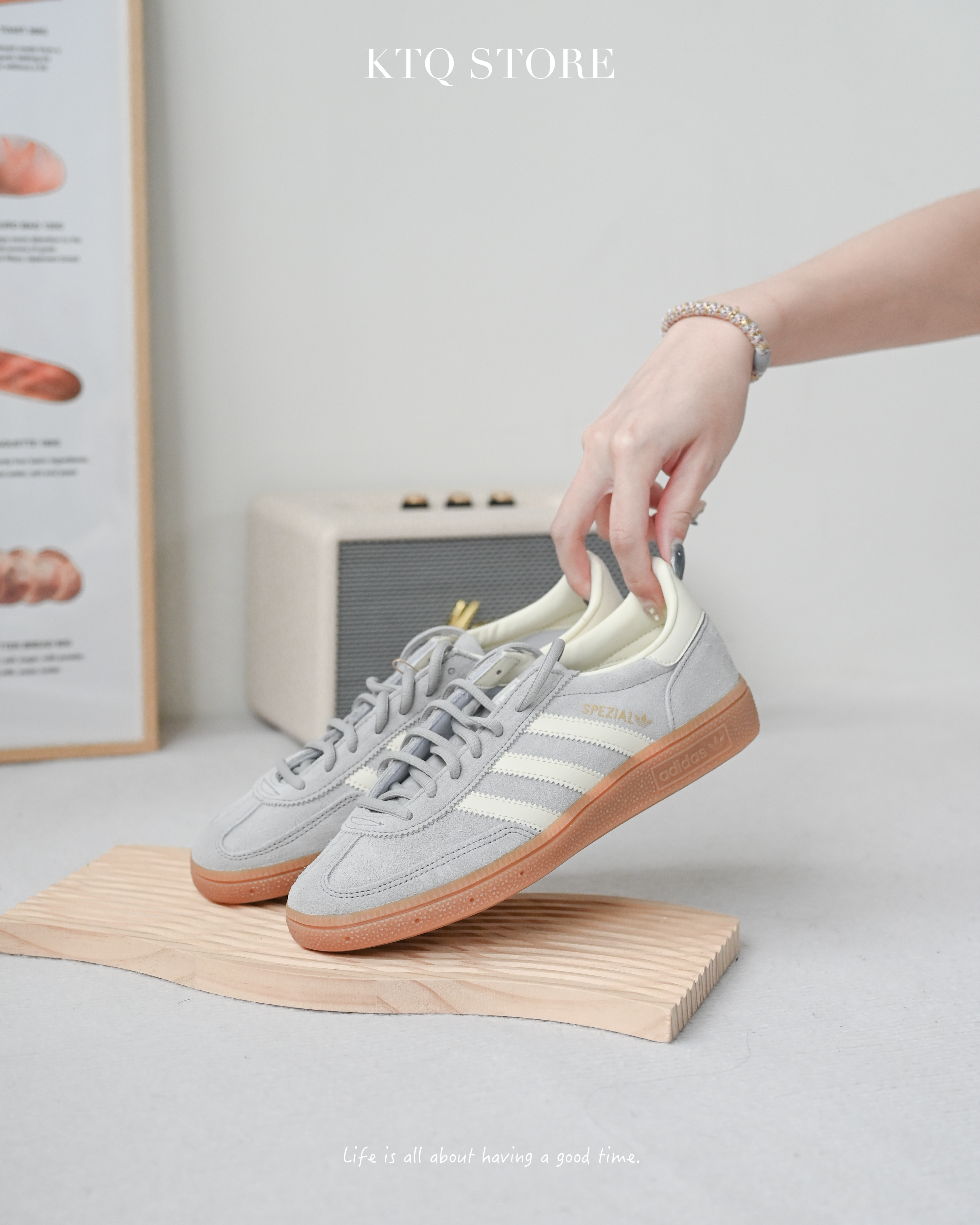 KTQ STORE ‧ Adidas Handball Spezial "Grey" 藍灰麂皮 IF7086