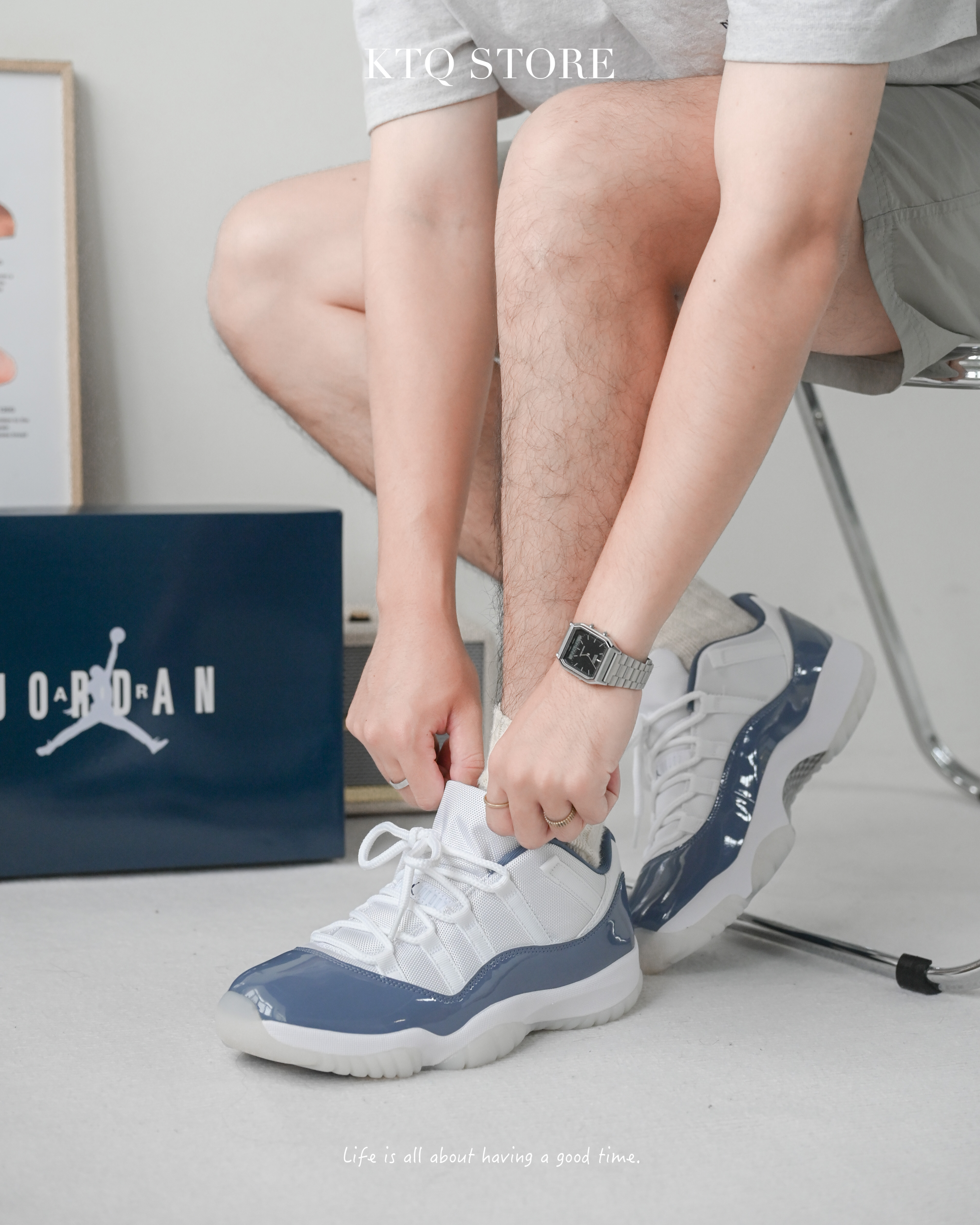 KTQ STORE ‧ Air Jordan 11 Low Diffused Blue 迷霧藍 FV5104-104