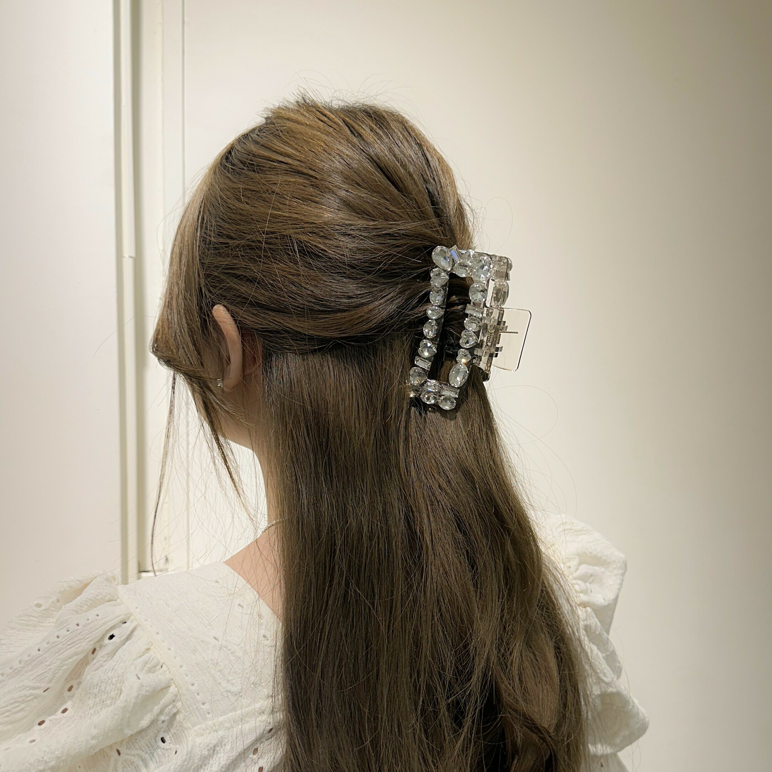 G16水鑽方形鯊魚夾