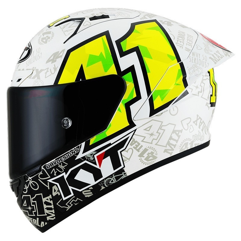 KYT NZ-RACE #41白 選手彩繪 碳纖維帽款  輕量